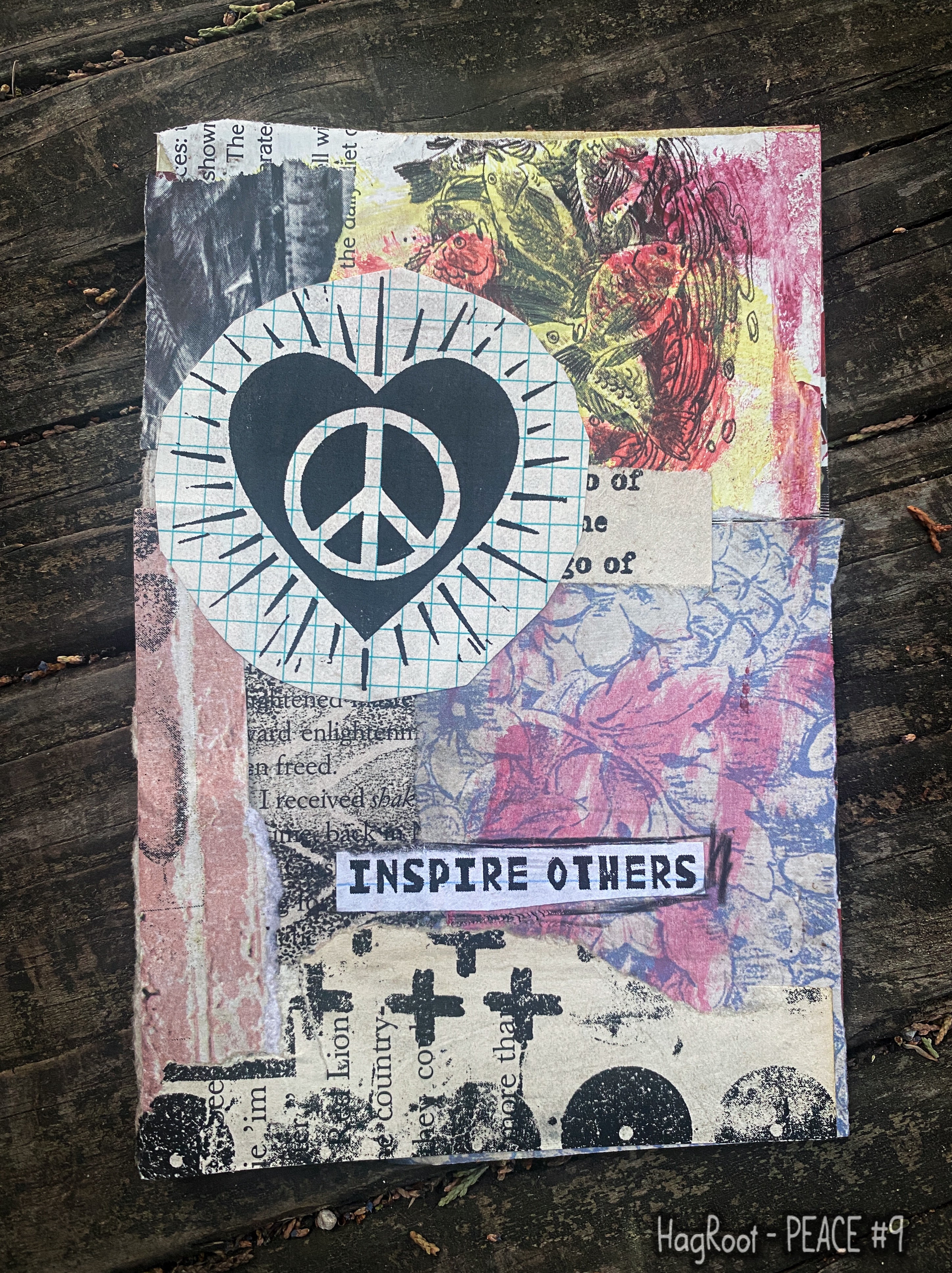 PEACE #9 - Original Mixed Media Collage
