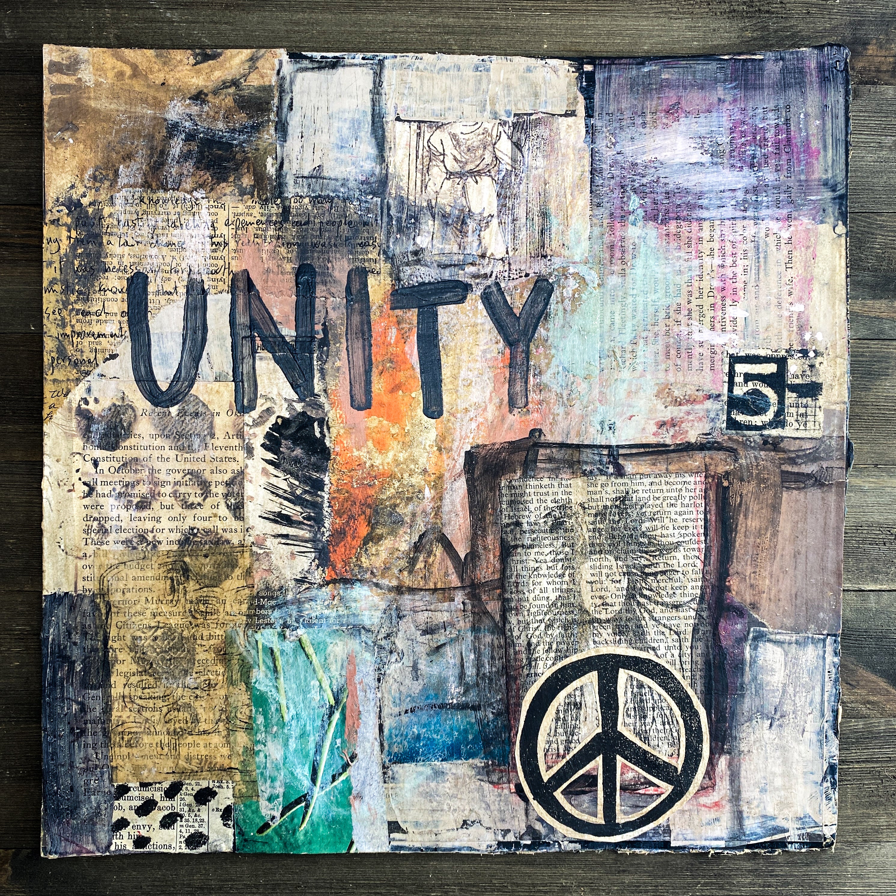 Unity - Original Mixed Media Collage