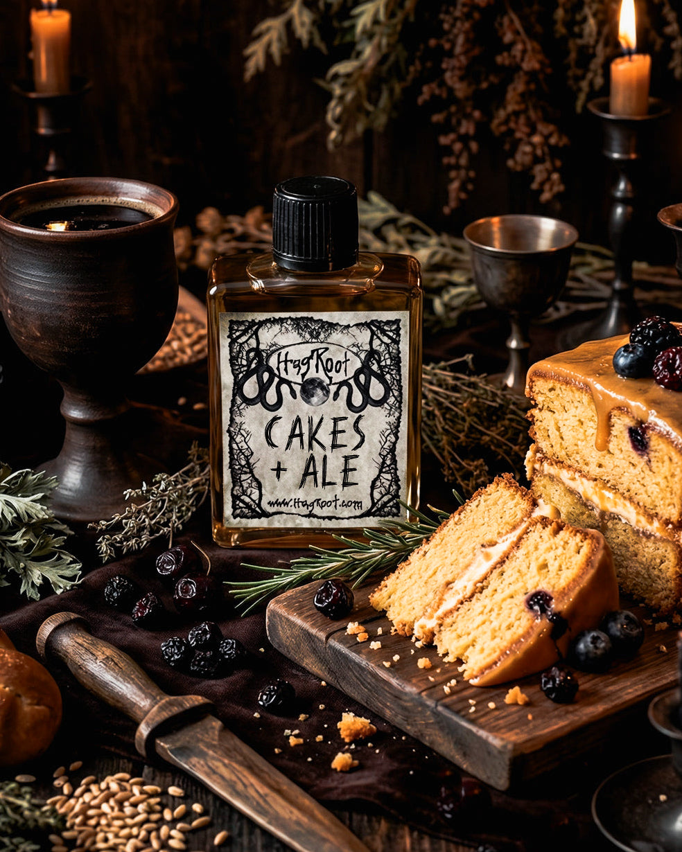 CAKES + ALE-(Vanilla Cake, Dark Ale, Ritual Smoke)- Perfume, Cologne, Anointing, Ritual Oil