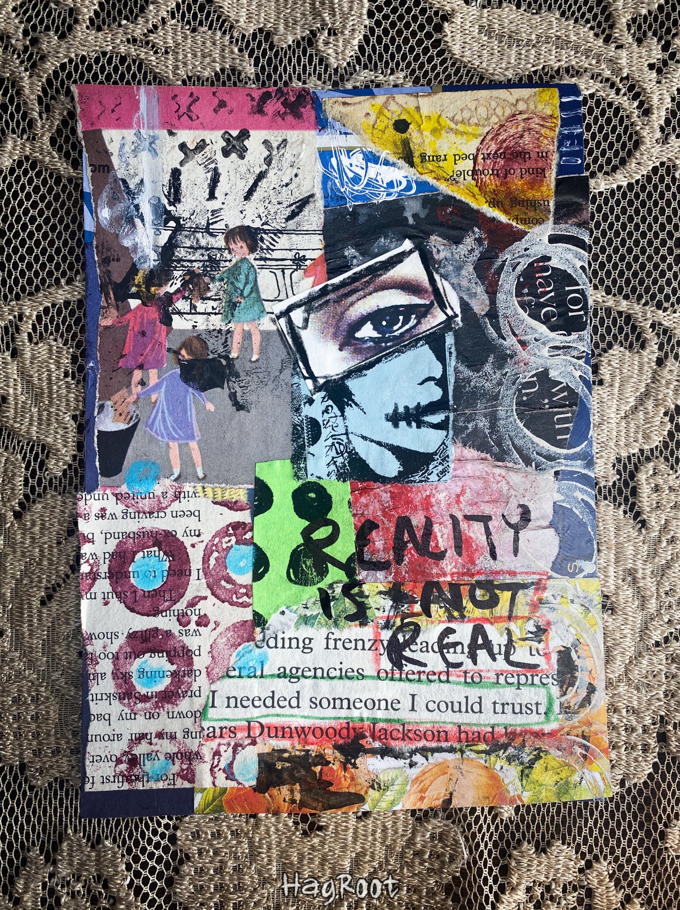 Reality - Original Mixed Media Collage