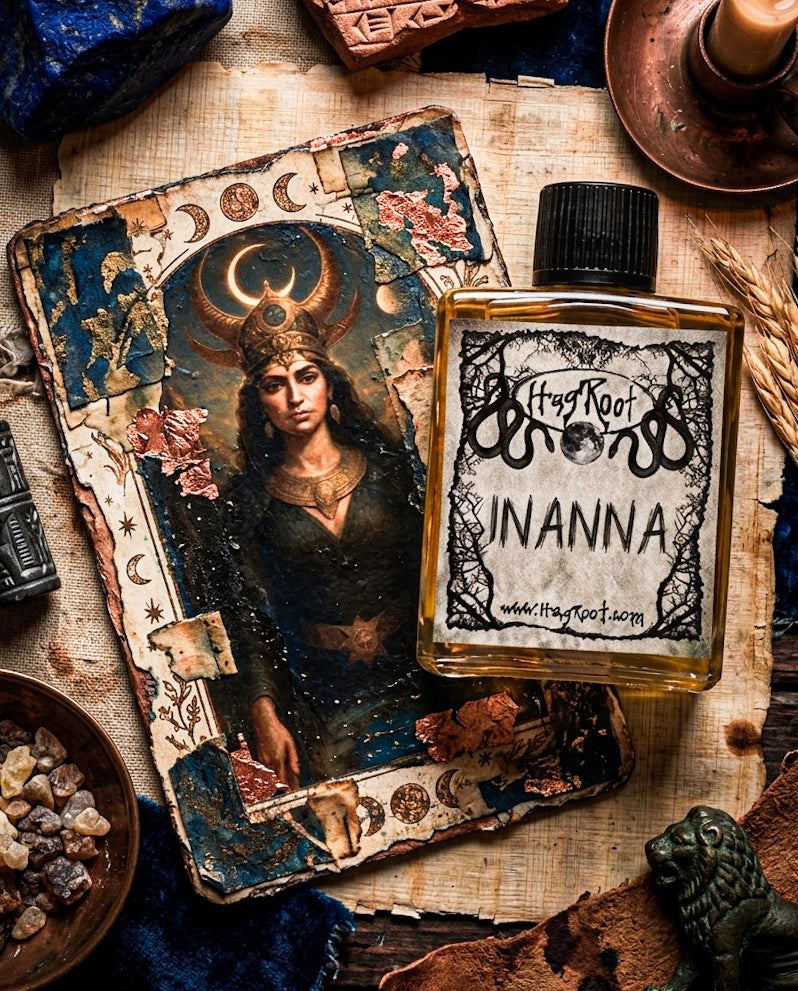 INANNA-(Jasmine, Cedar, Amber, Vanilla, Saffron)-Perfume, Cologne, Anointing, Ritual Oil