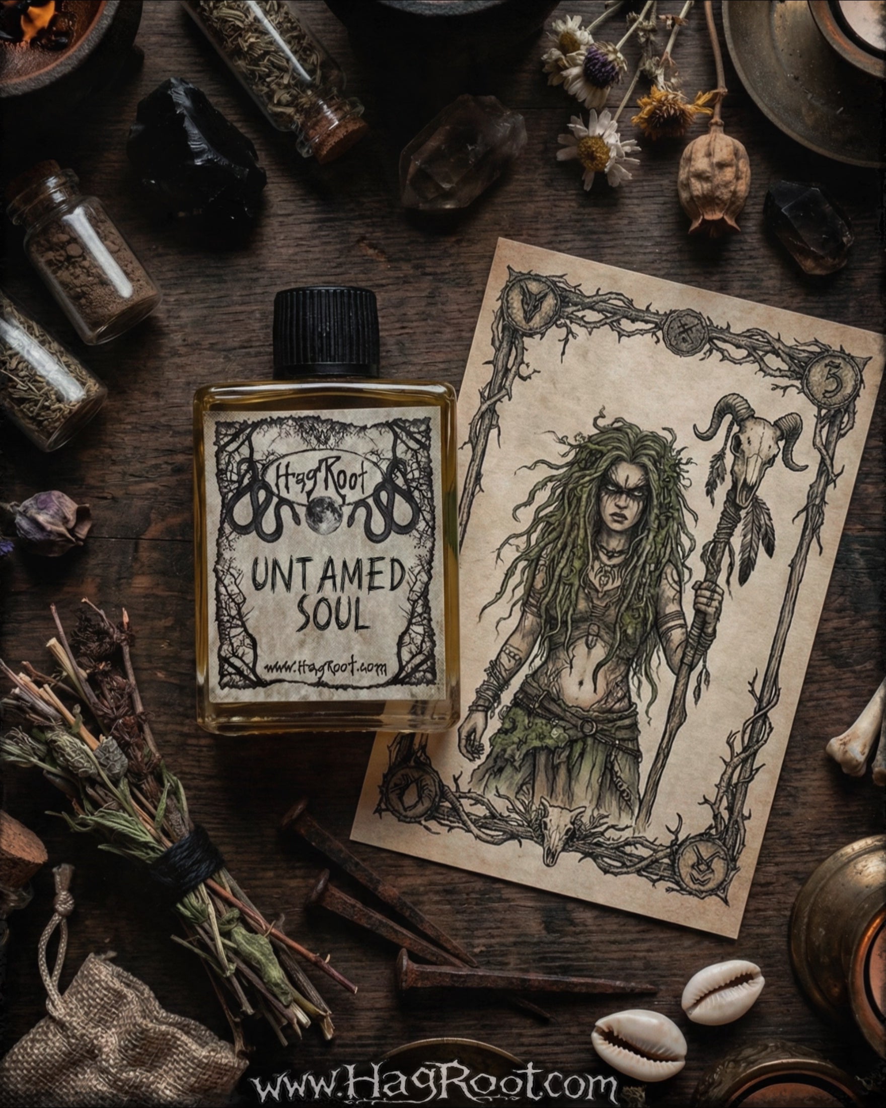 UNTAMED SOUL-(Fresh Grass, Spiced Tea, Cypress, Vanilla)-Perfume, Cologne, Anointing, Ritual Oil