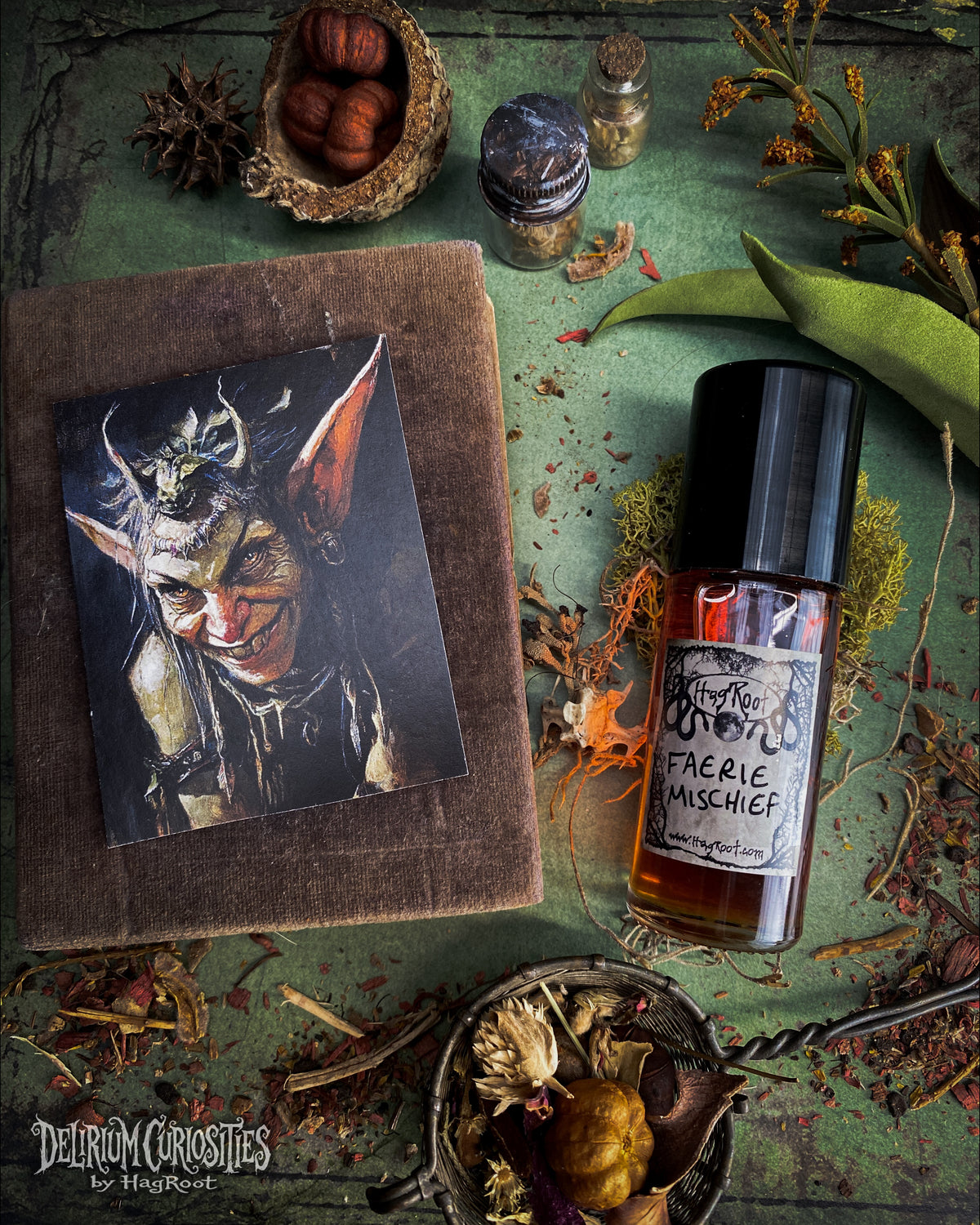 FAERIE MISCHIEF-(Blood Orange, Frankincense, Dark Cherries, Cinnamon, Pumpkin, Forest)-Perfume, Cologne, Anointing, Ritual Oil