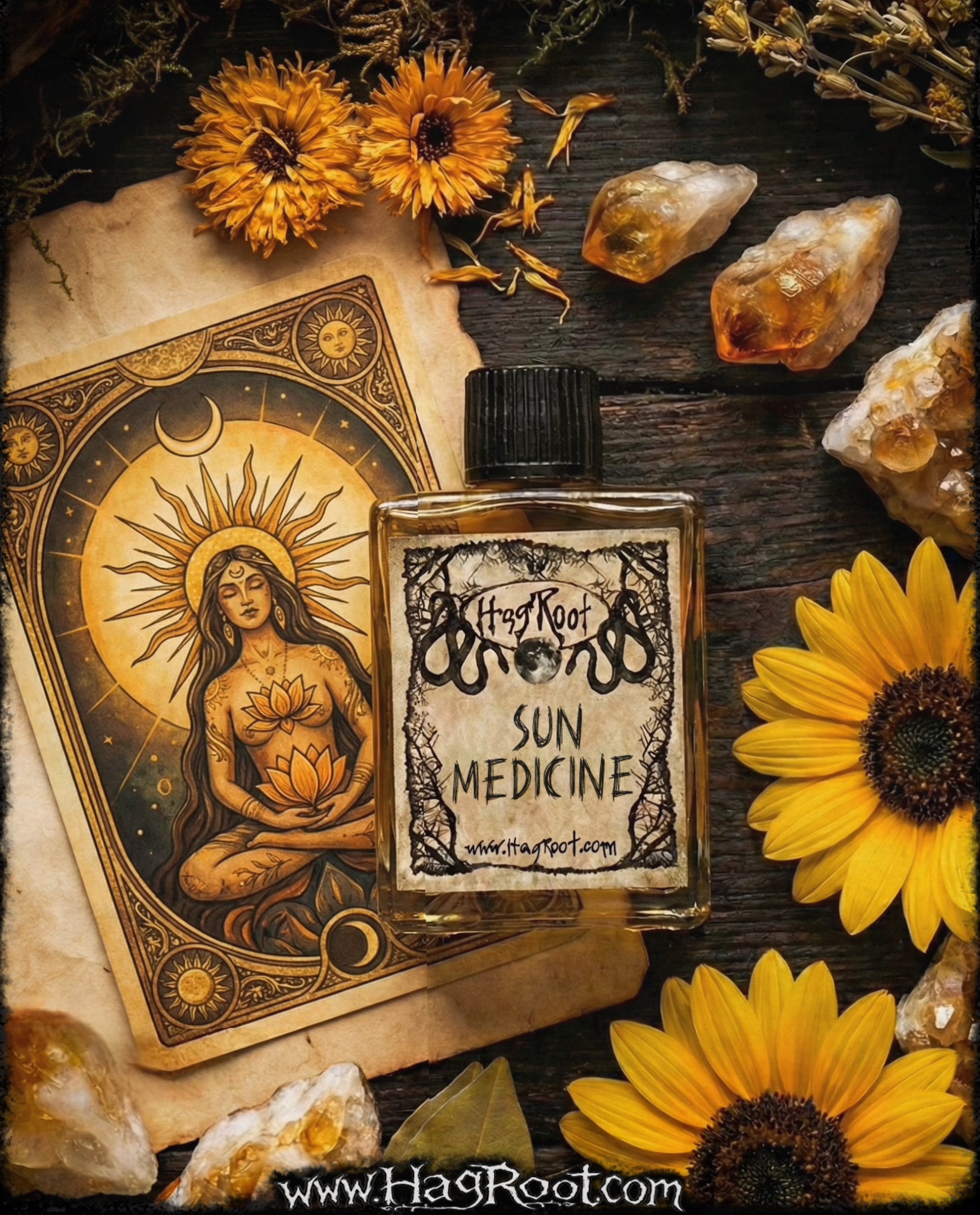 SUN MEDICINE-(Toasted Coconut, Amber Rays and Fields of Wildflowers)-Perfume, Cologne, Anointing, Ritual Oil