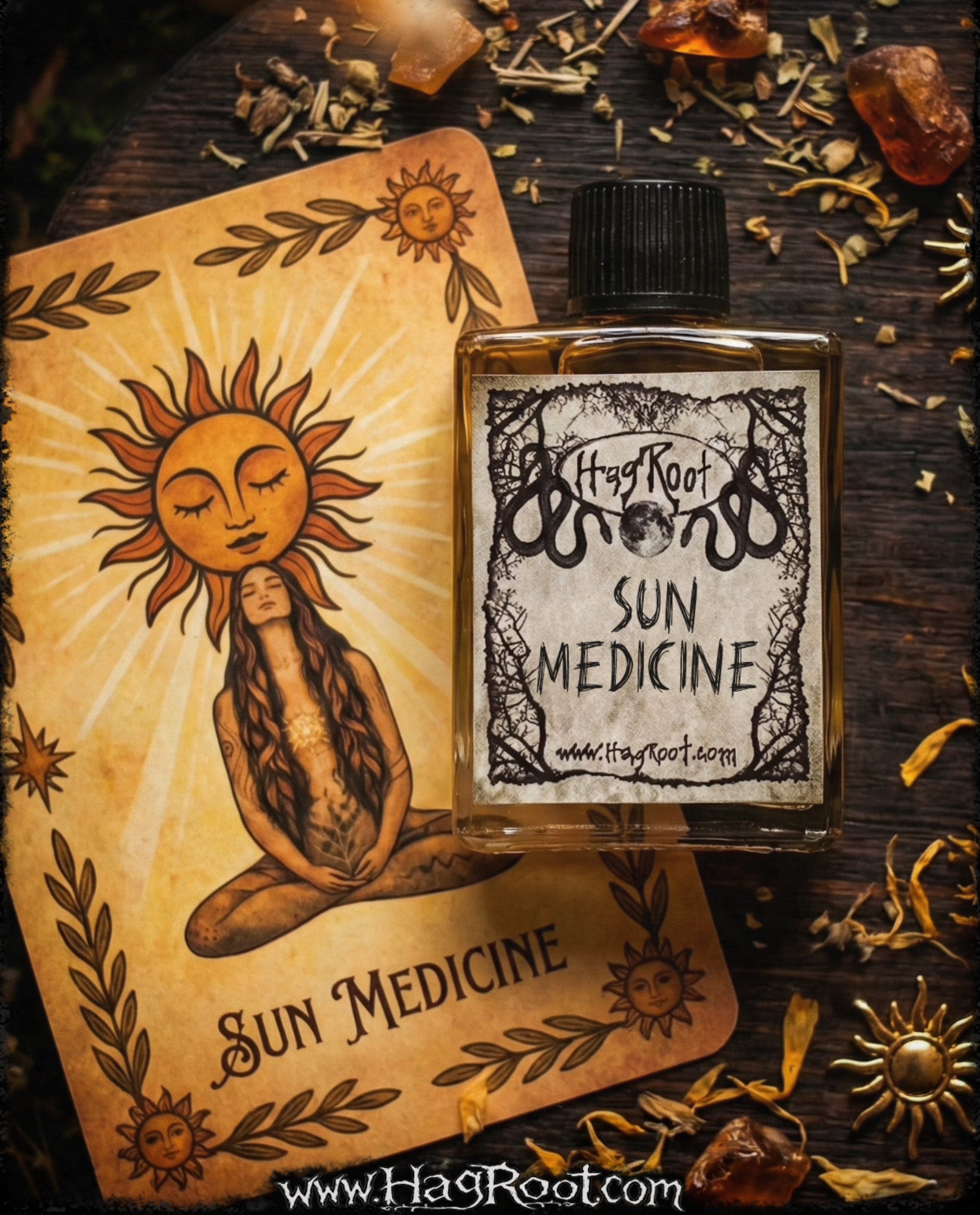 SUN MEDICINE-(Toasted Coconut, Amber Rays and Fields of Wildflowers)-Perfume, Cologne, Anointing, Ritual Oil