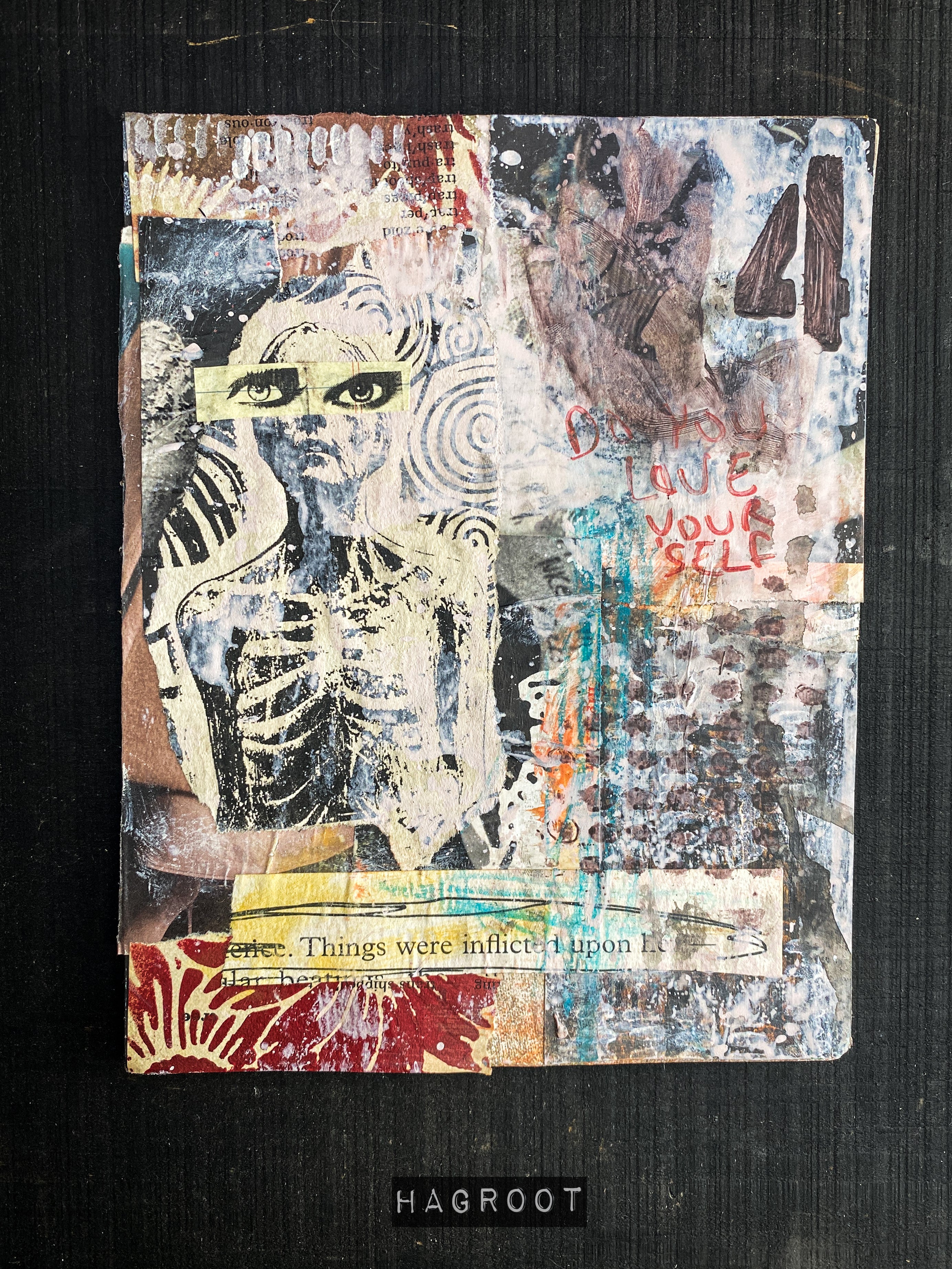 Trauma - Original Mixed Media Abstract Collage