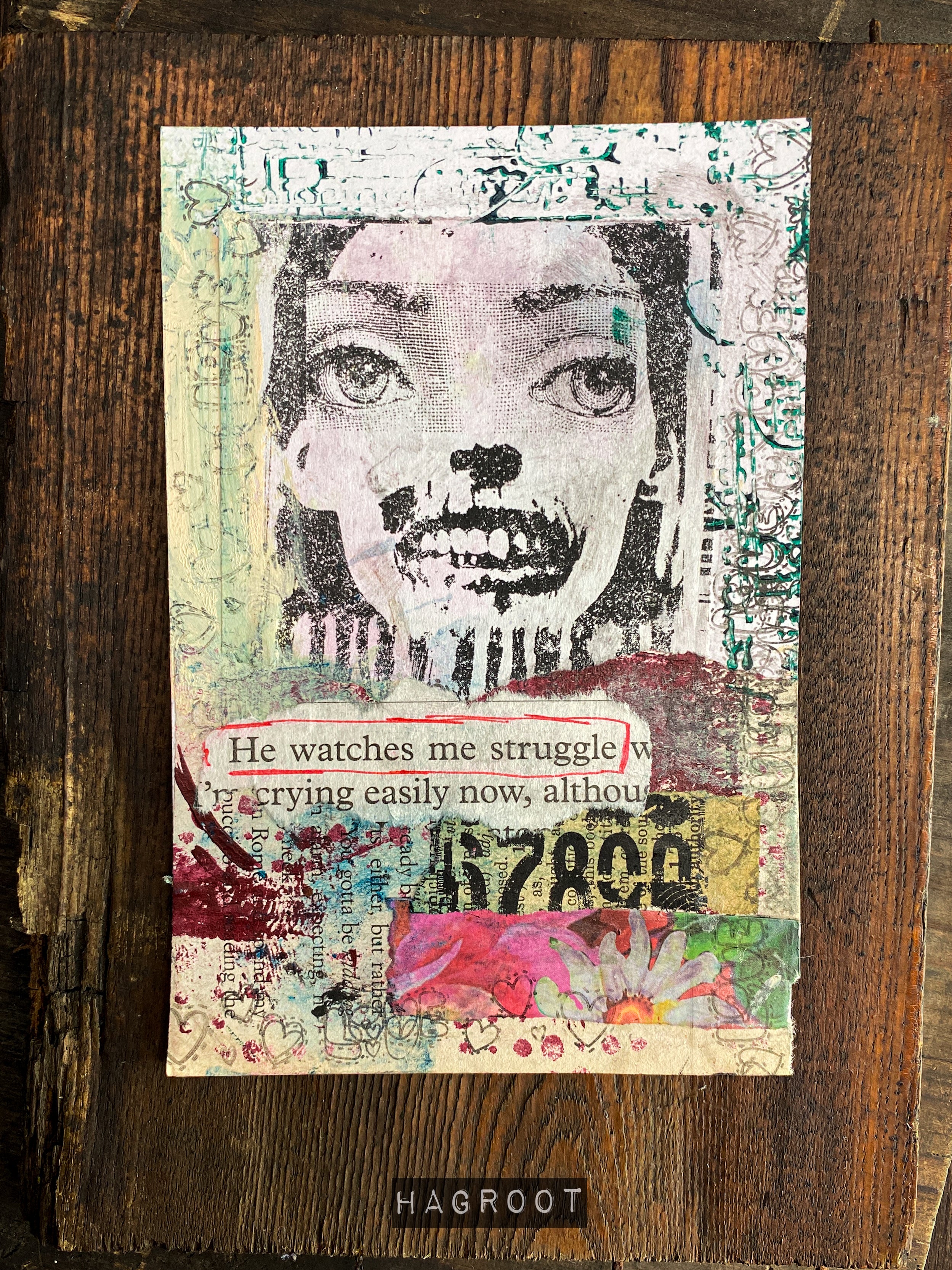 Struggle - Original Mixed Media Art