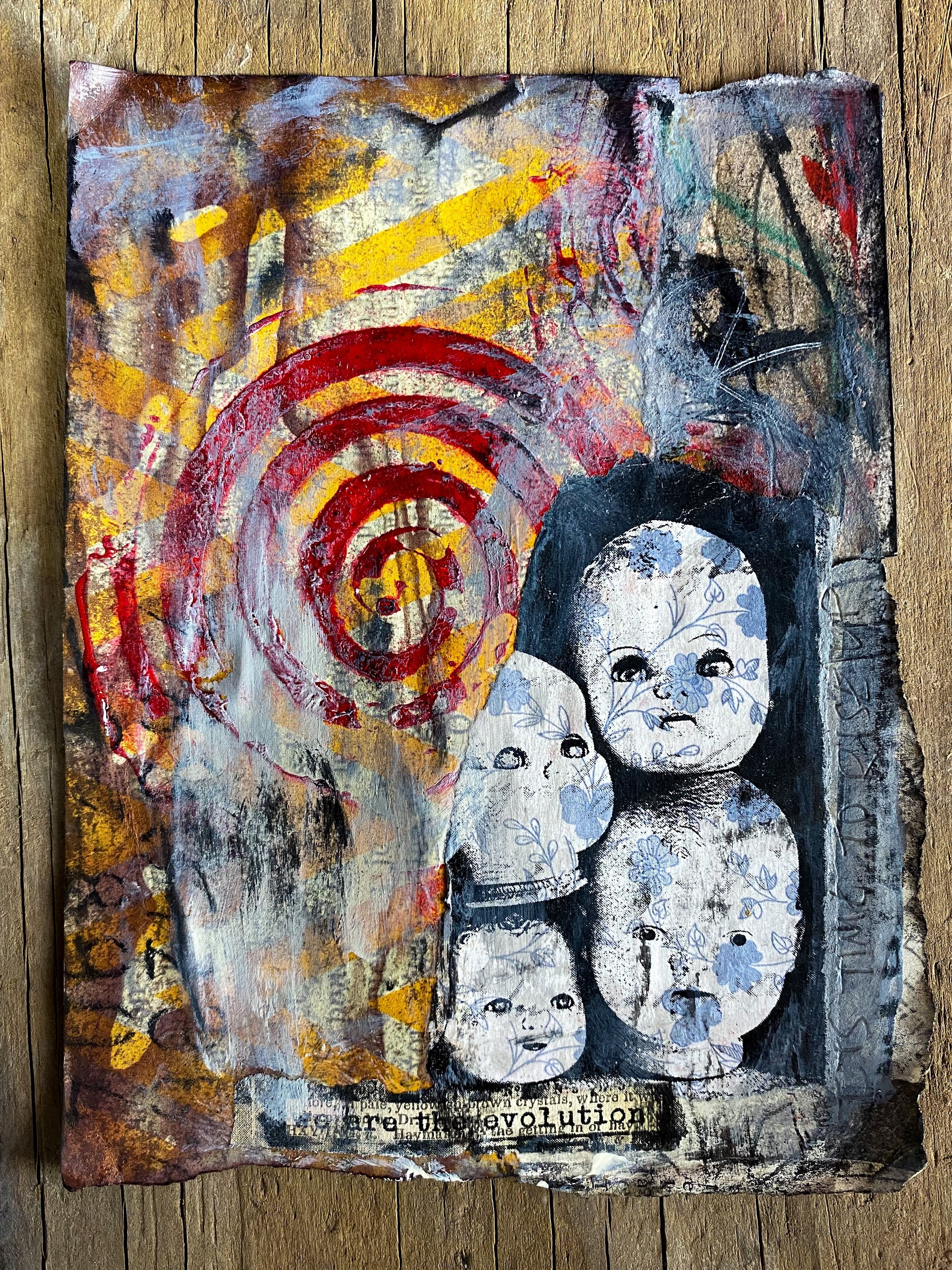 We Are the Revolution - Original Mixed Media Collage