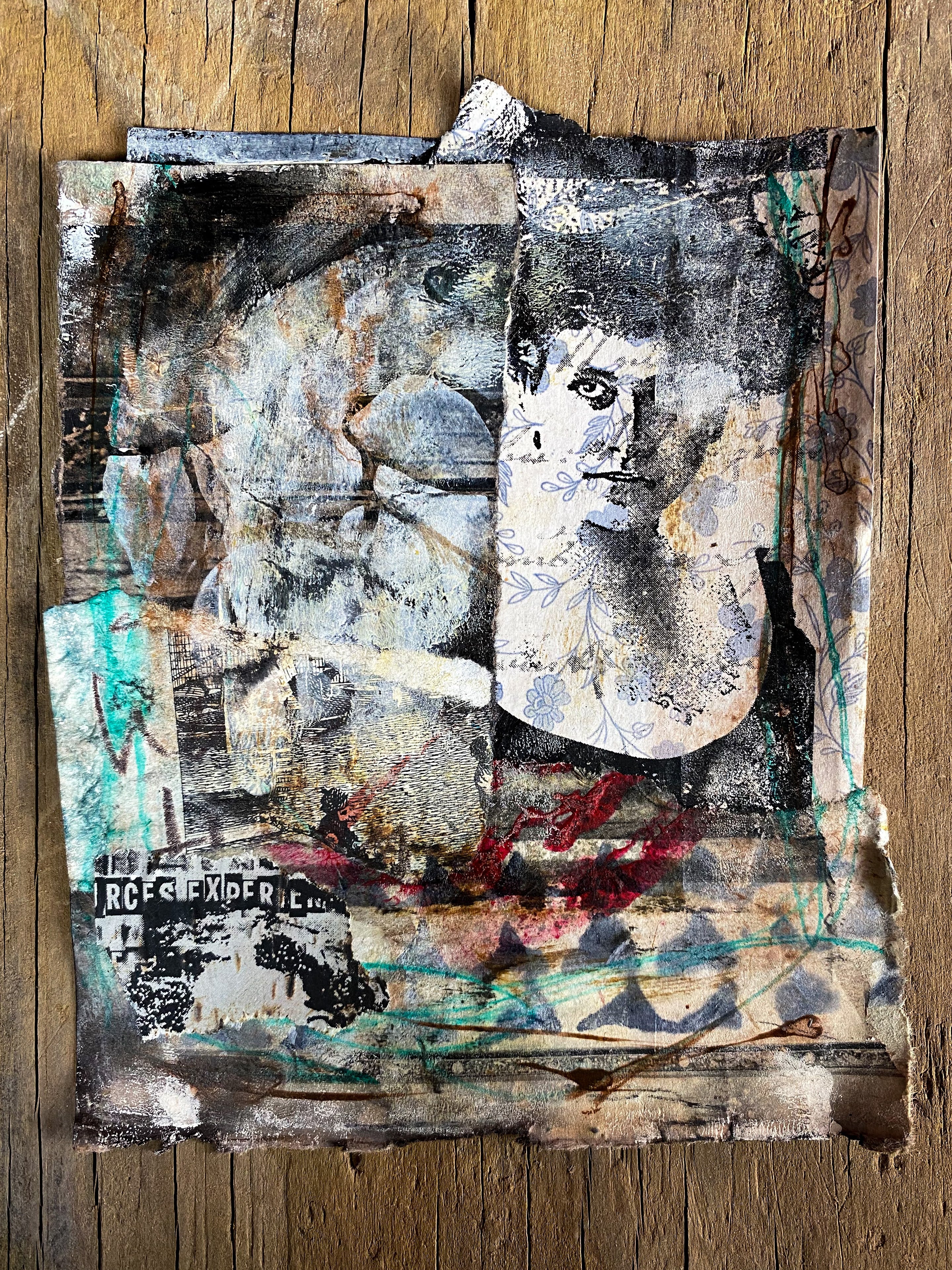 Experience Life - Original Mixed Media Collage
