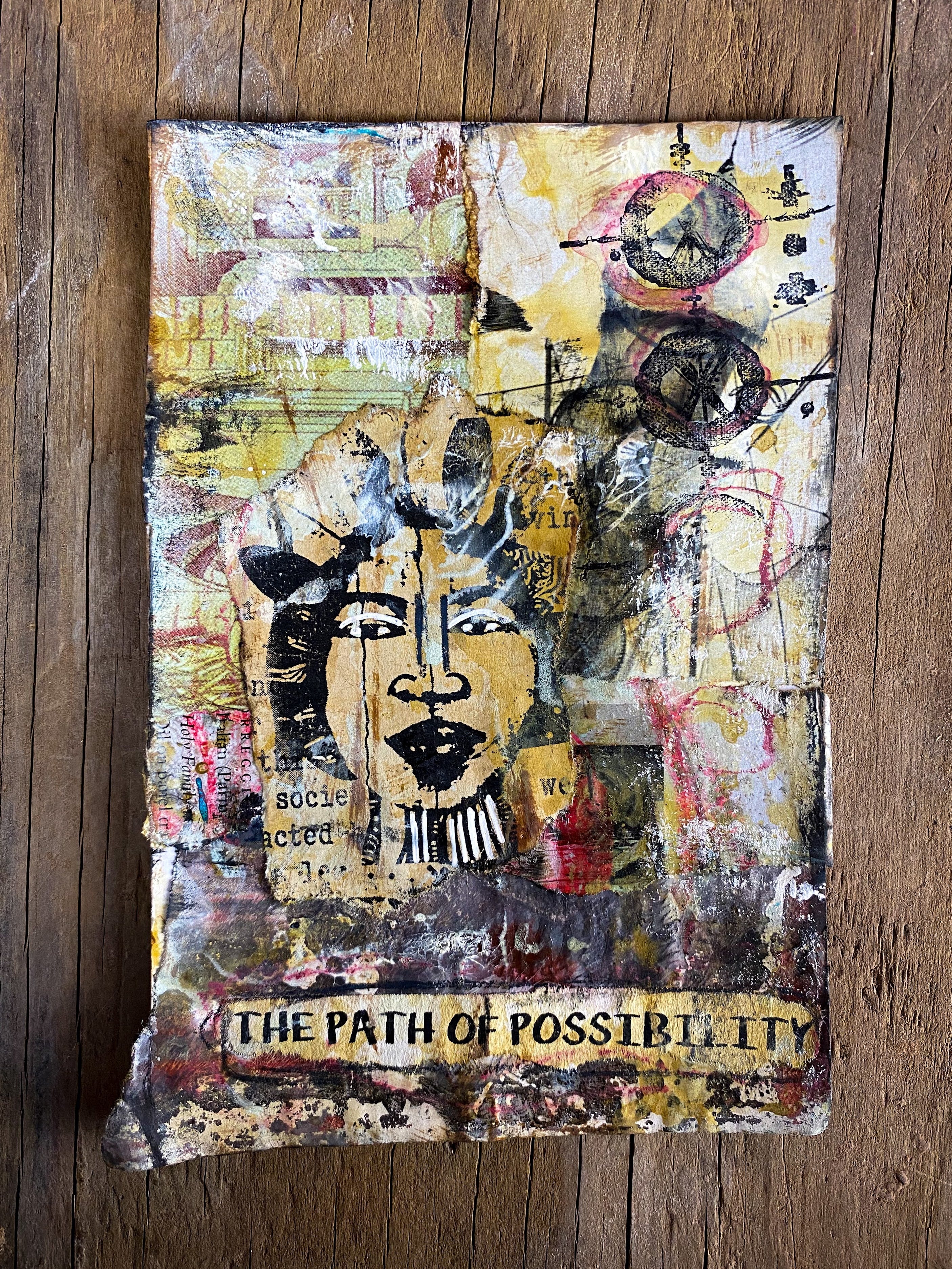 The Path of Possibility- Original Mixed Media Collage
