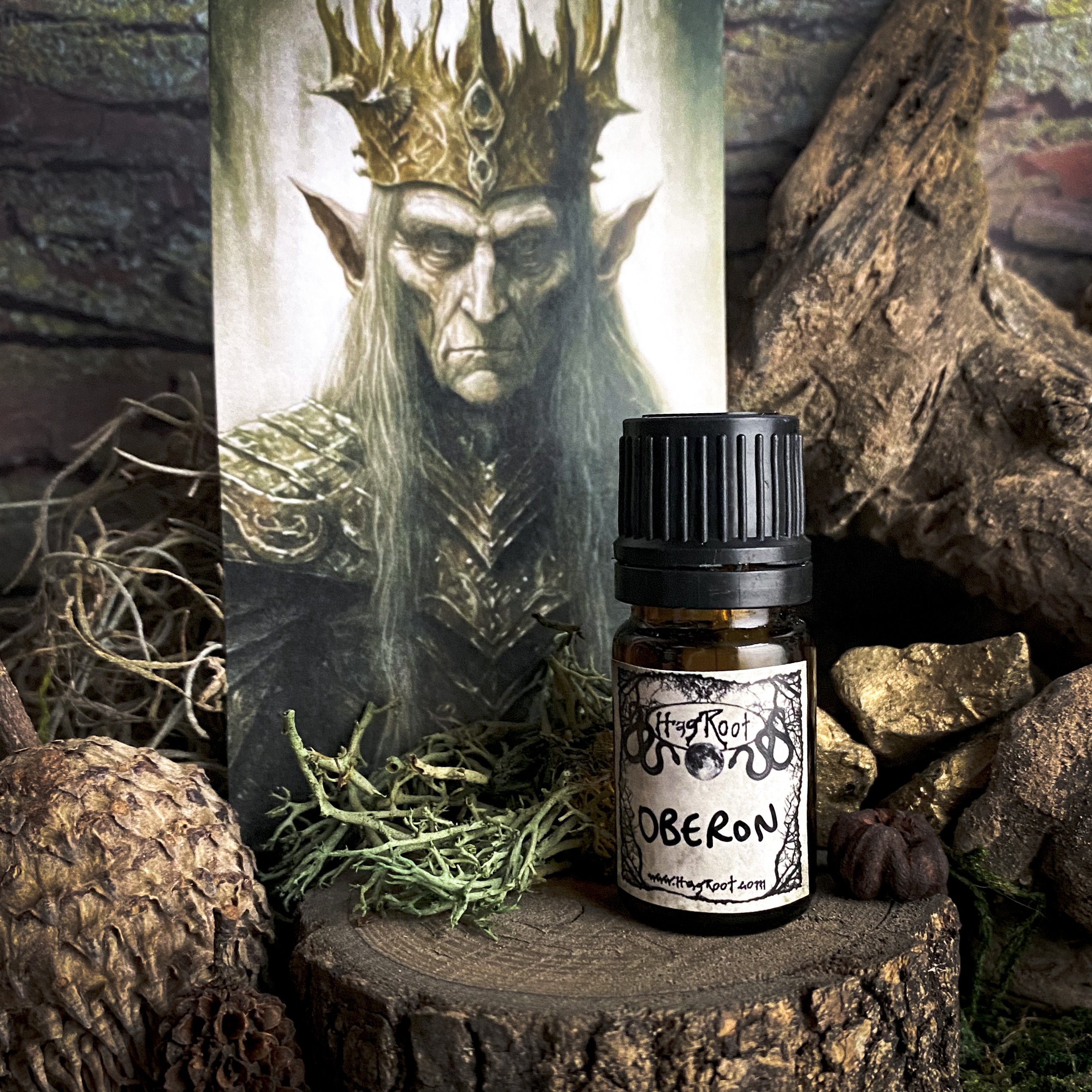 OBERON-(Smoked Woods, Patchouli, Dirt, Sweet Offerings)-Perfume, Cologne, Anointing, Ritual Oil