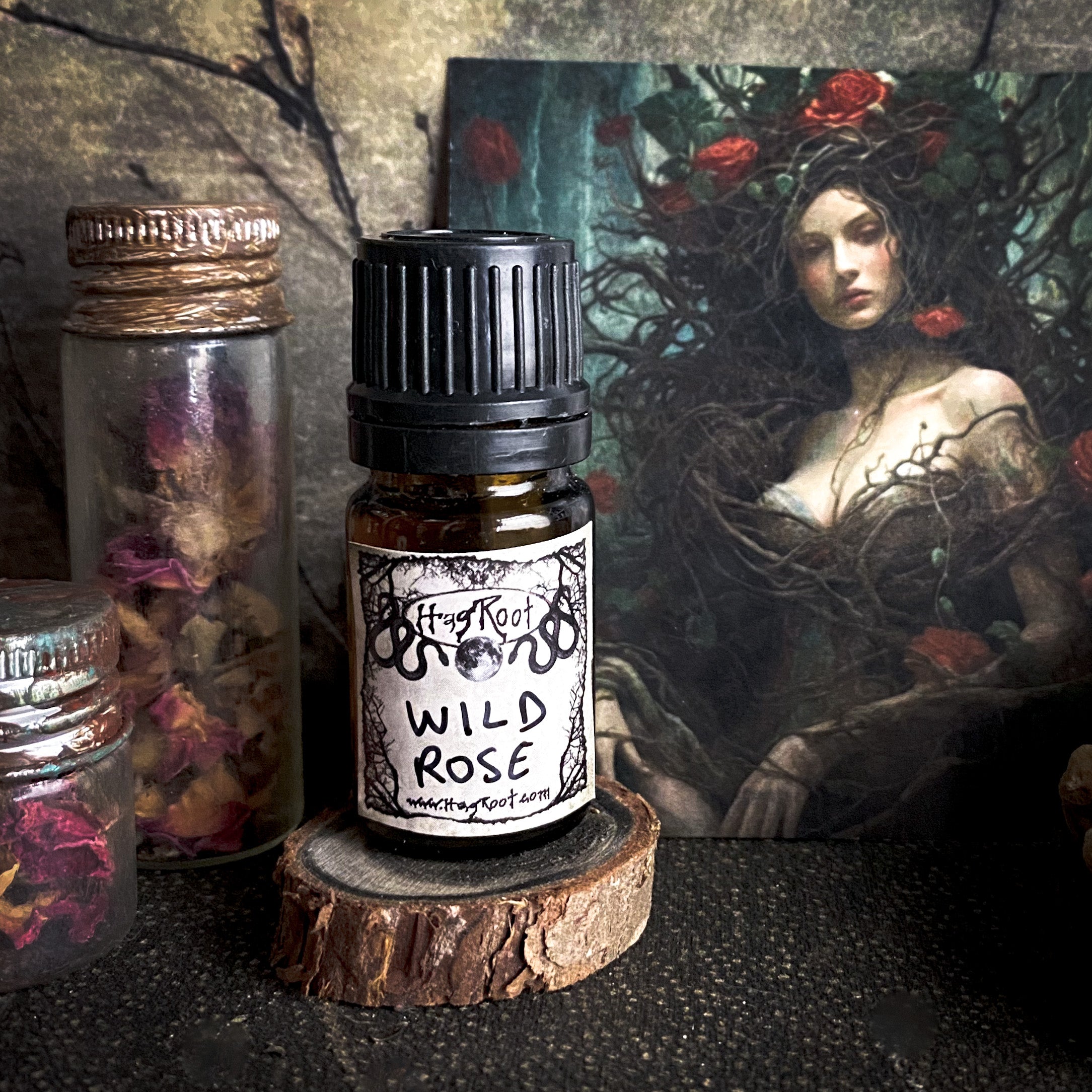 WILD ROSE-(Rose, Ferns and Cypress Trees)-Perfume, Cologne, Anointing, Ritual Oil