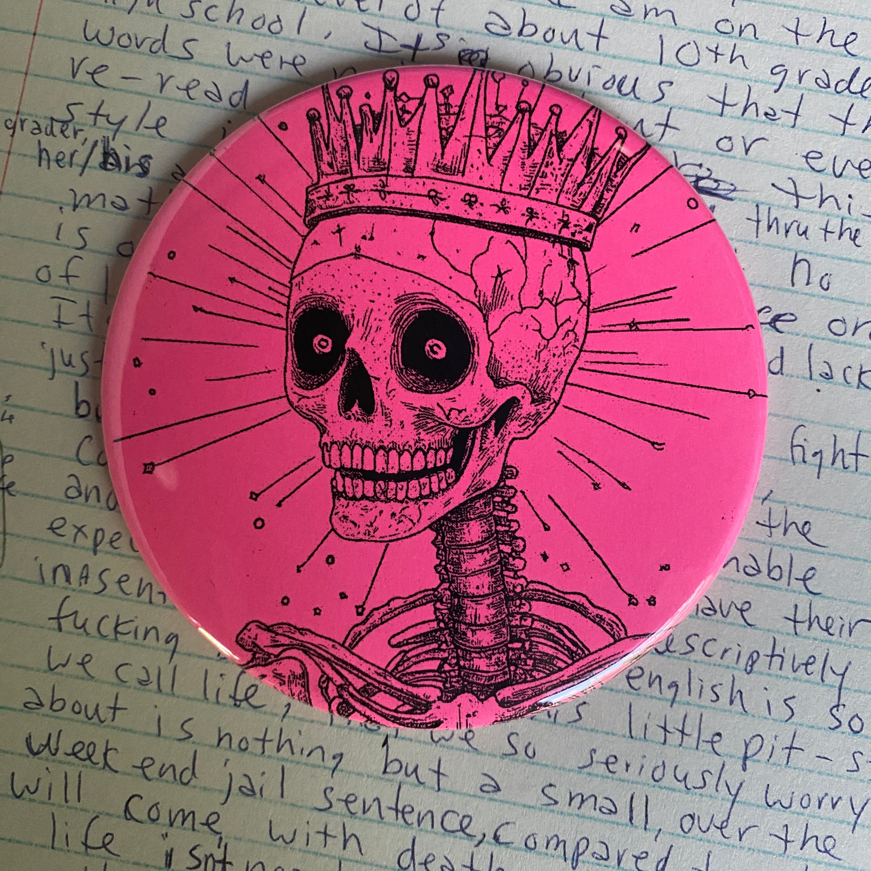 THE KING - Hand Pressed Pocket Mirror