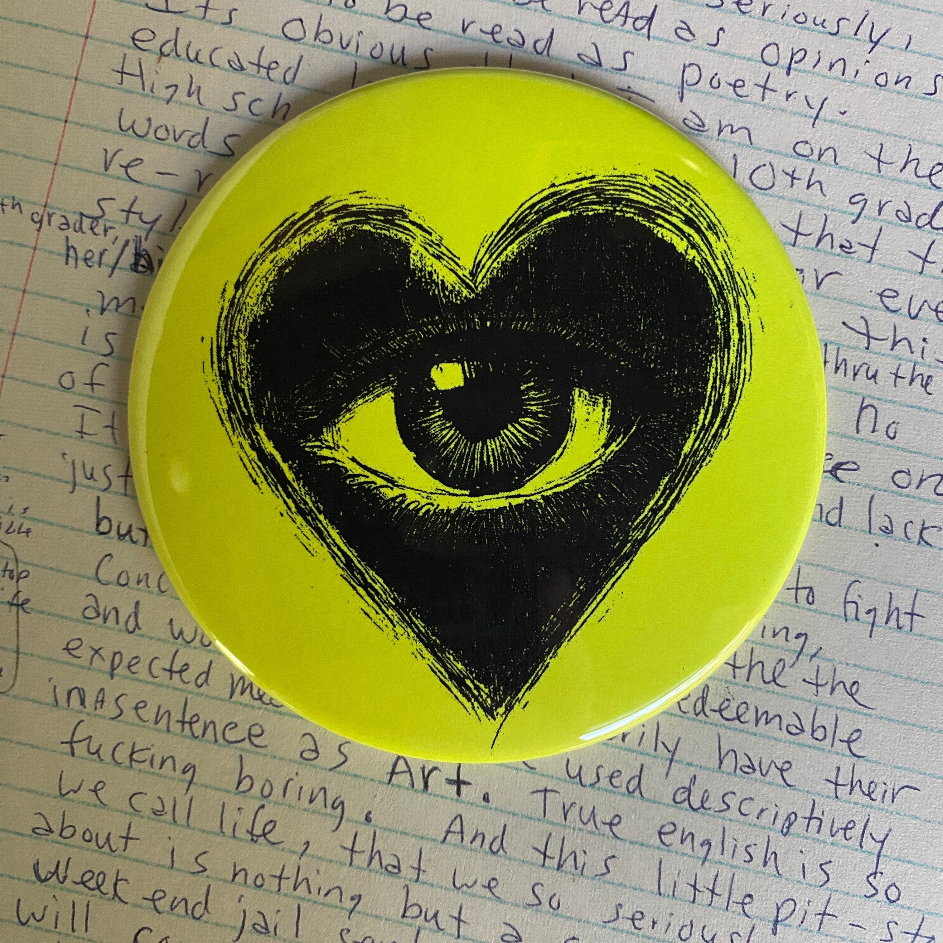 THE HEART SEES - Hand Pressed Pocket Mirror