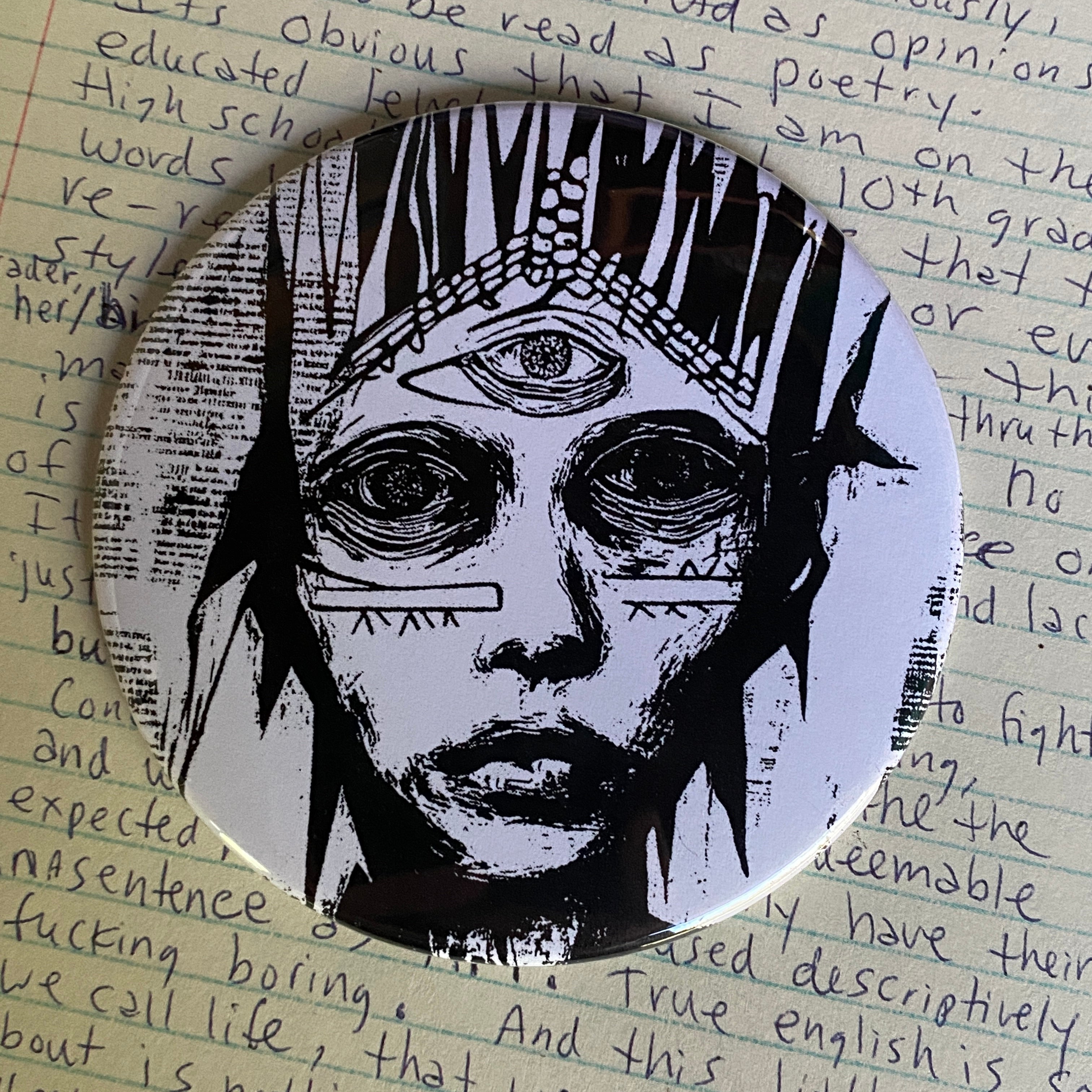 THIRD EYE - Hand Pressed Pocket Mirror