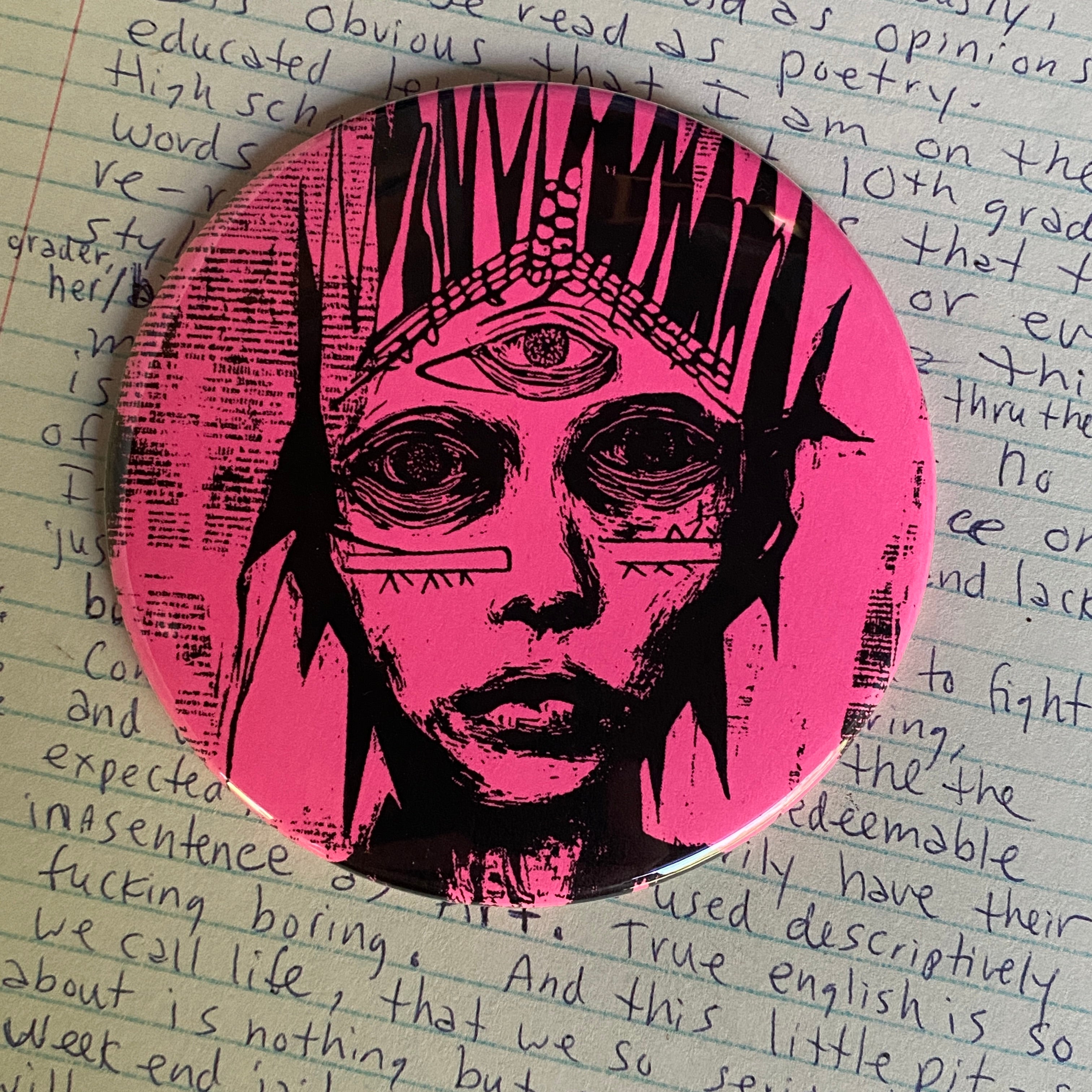 THIRD EYE - Hand Pressed Pocket Mirror
