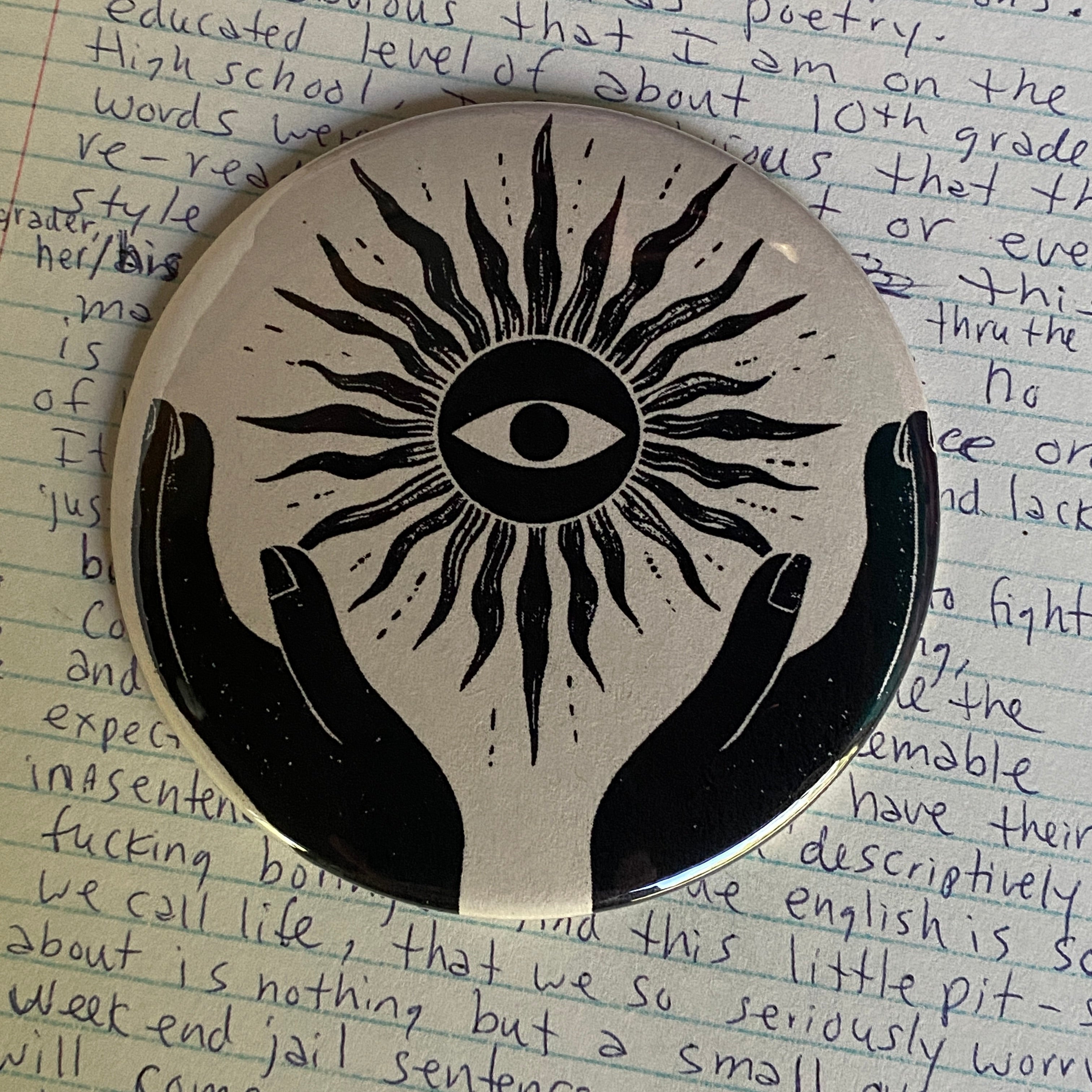 CLARITY - Hand Pressed Pocket Mirror