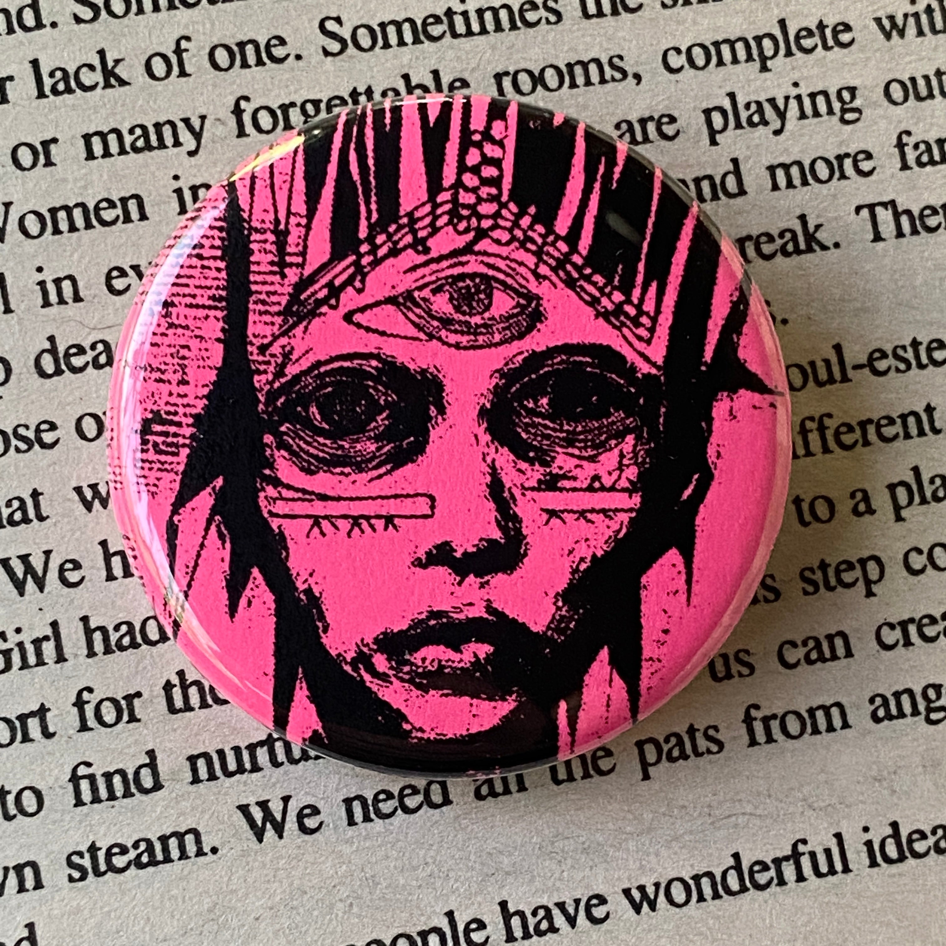 Third Eye - Hand Pressed Button/Pin - 1.5"