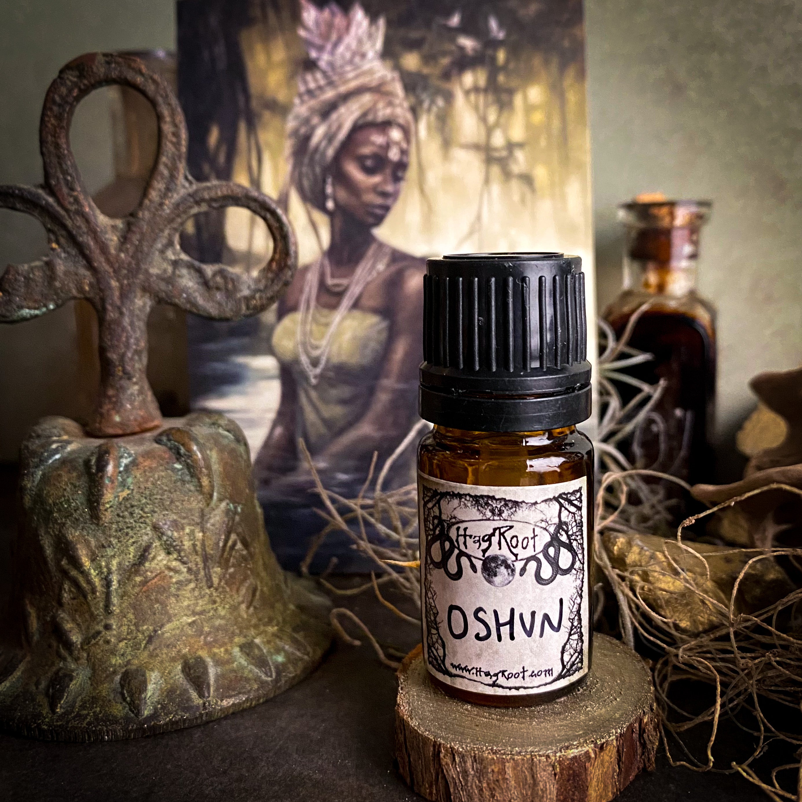 OSHUN-(Ozone, Jasmine, Cedar, Brown Sugar, Moss, Heliotrope, Fig)-Perfume, Cologne, Anointing, Ritual Oil