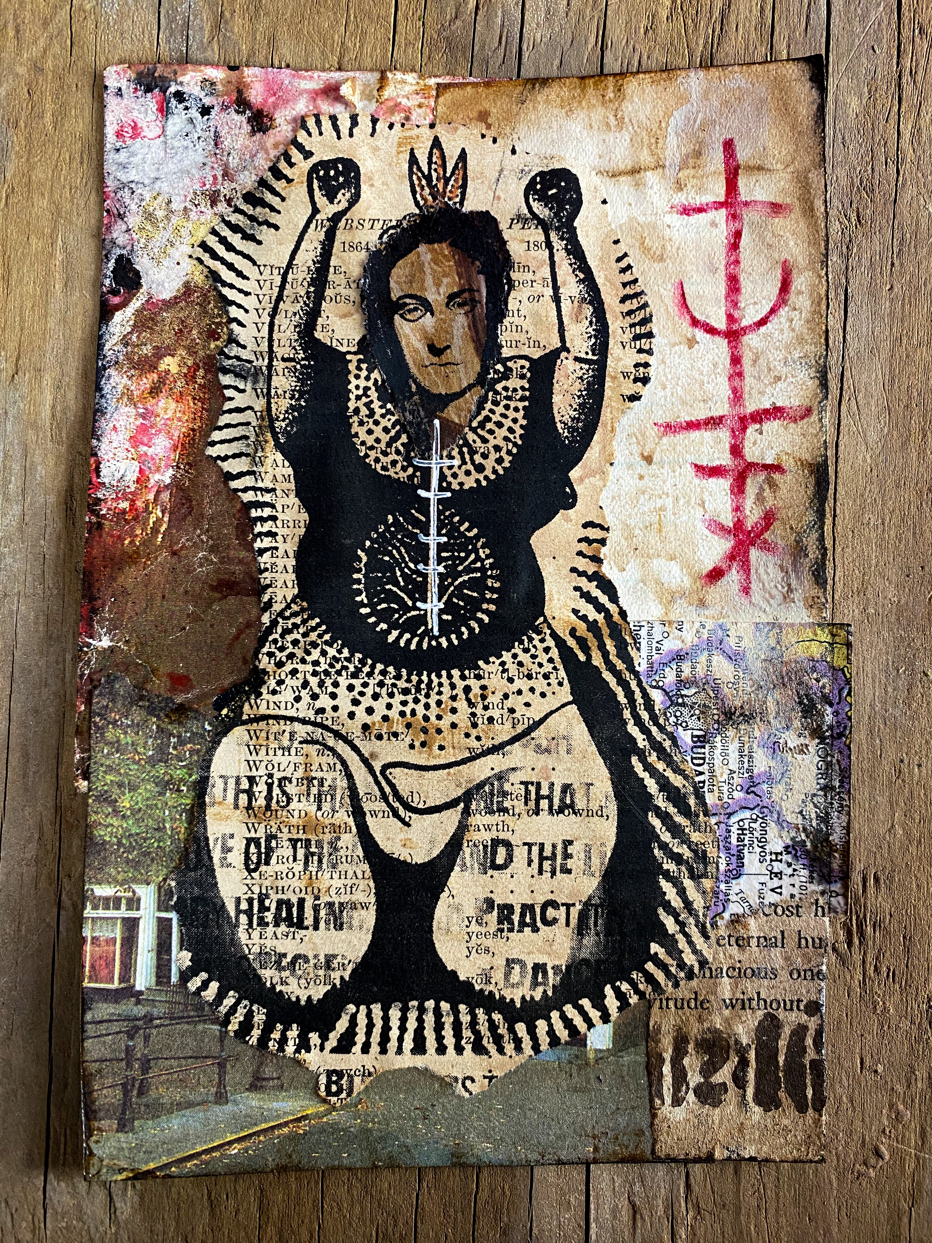 This Healing Journey - Original Mixed Media Collage