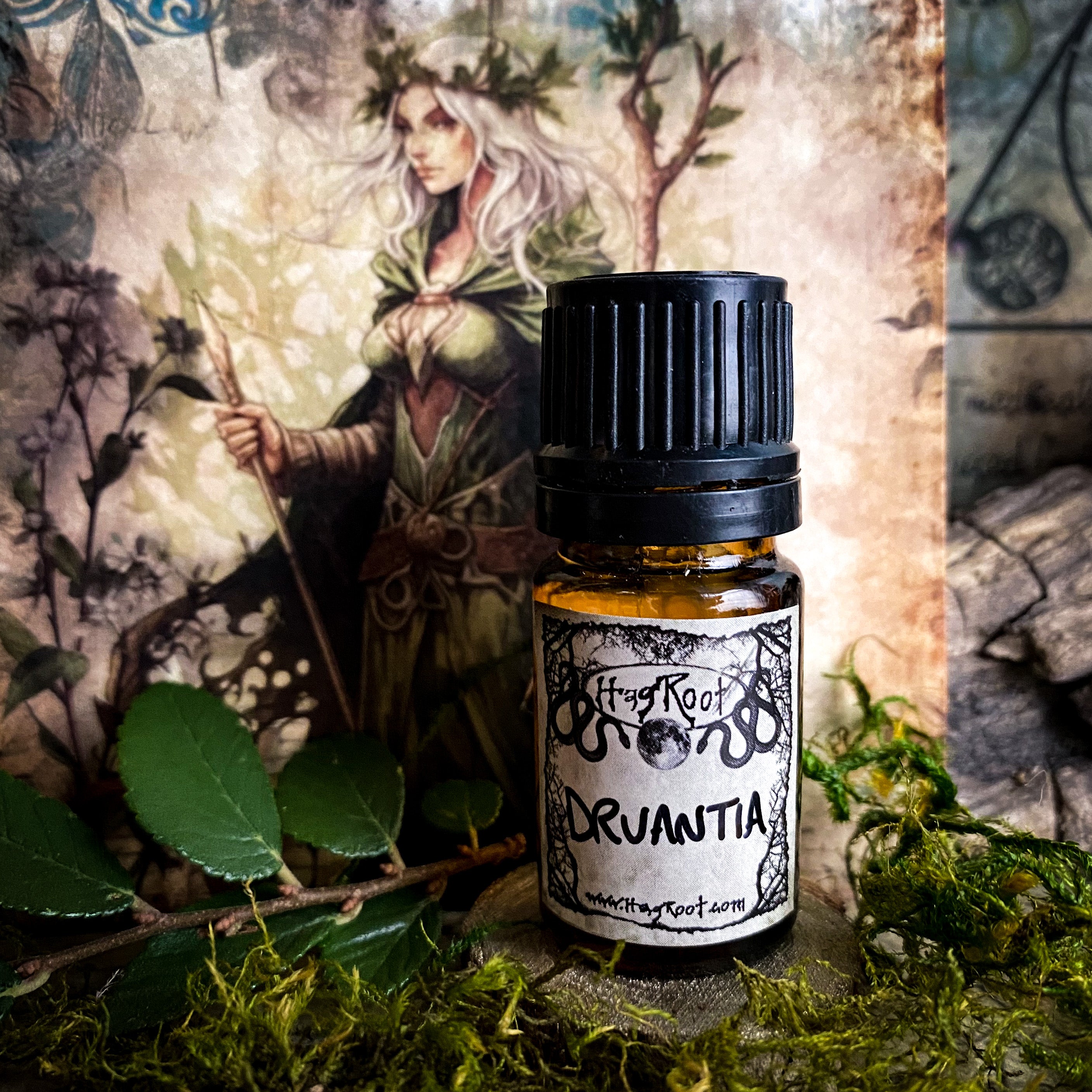 DRUANTIA Rose Oak Vanilla Sage Orange Perfume Cologne Anointing Ritual Oil