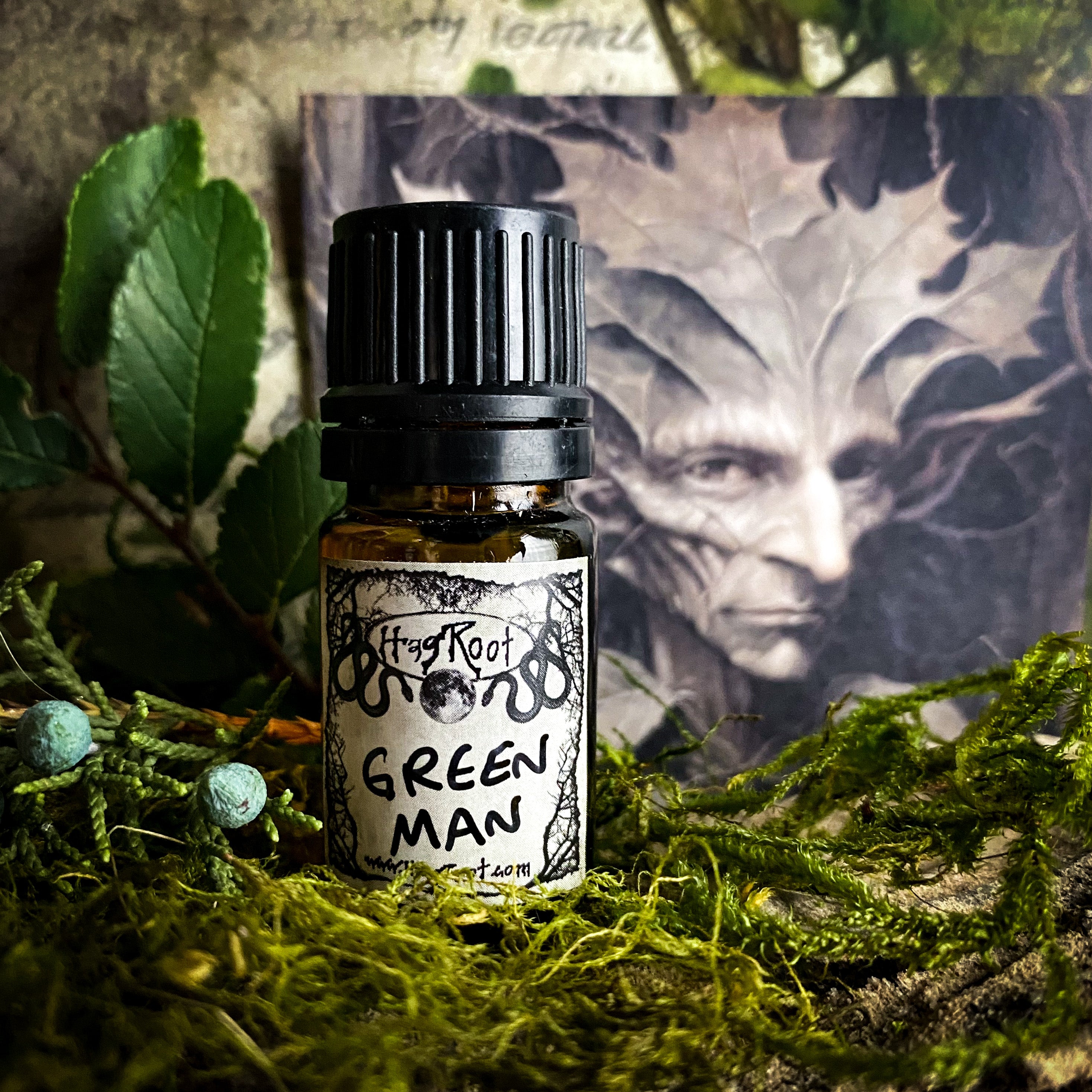 GREEN MAN-(Vetiver, Grass, Cedar, Peppercorn, Patchouli)-Perfume, Cologne, Anointing, Ritual Oil