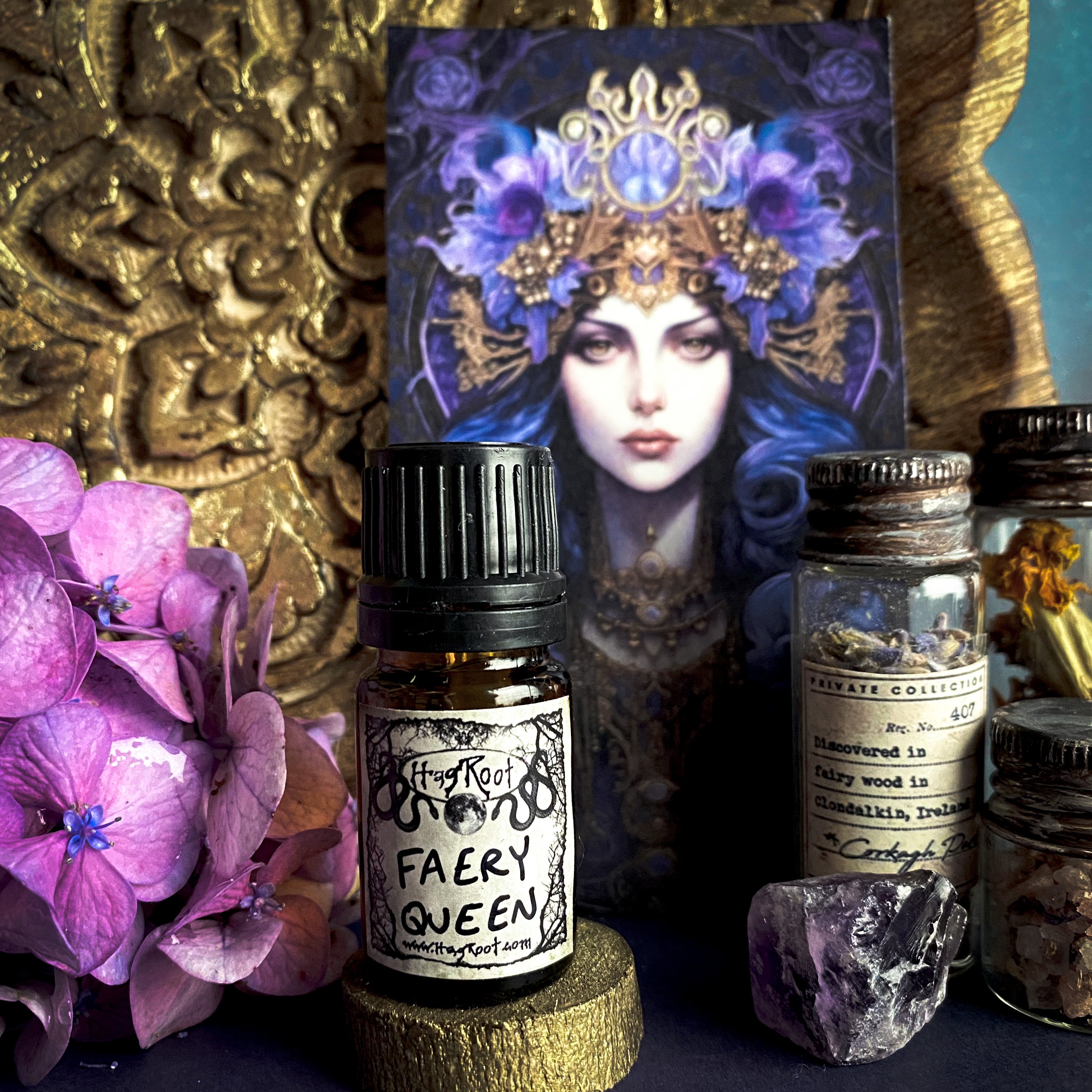 FAERY QUEEN-(Raspberry, Oak, Honeysuckle, Magnolia, Patchouli, Moss, Vanilla, Orchid, Vetiver)-Perfume, Cologne, Anointing, Ritual Oil