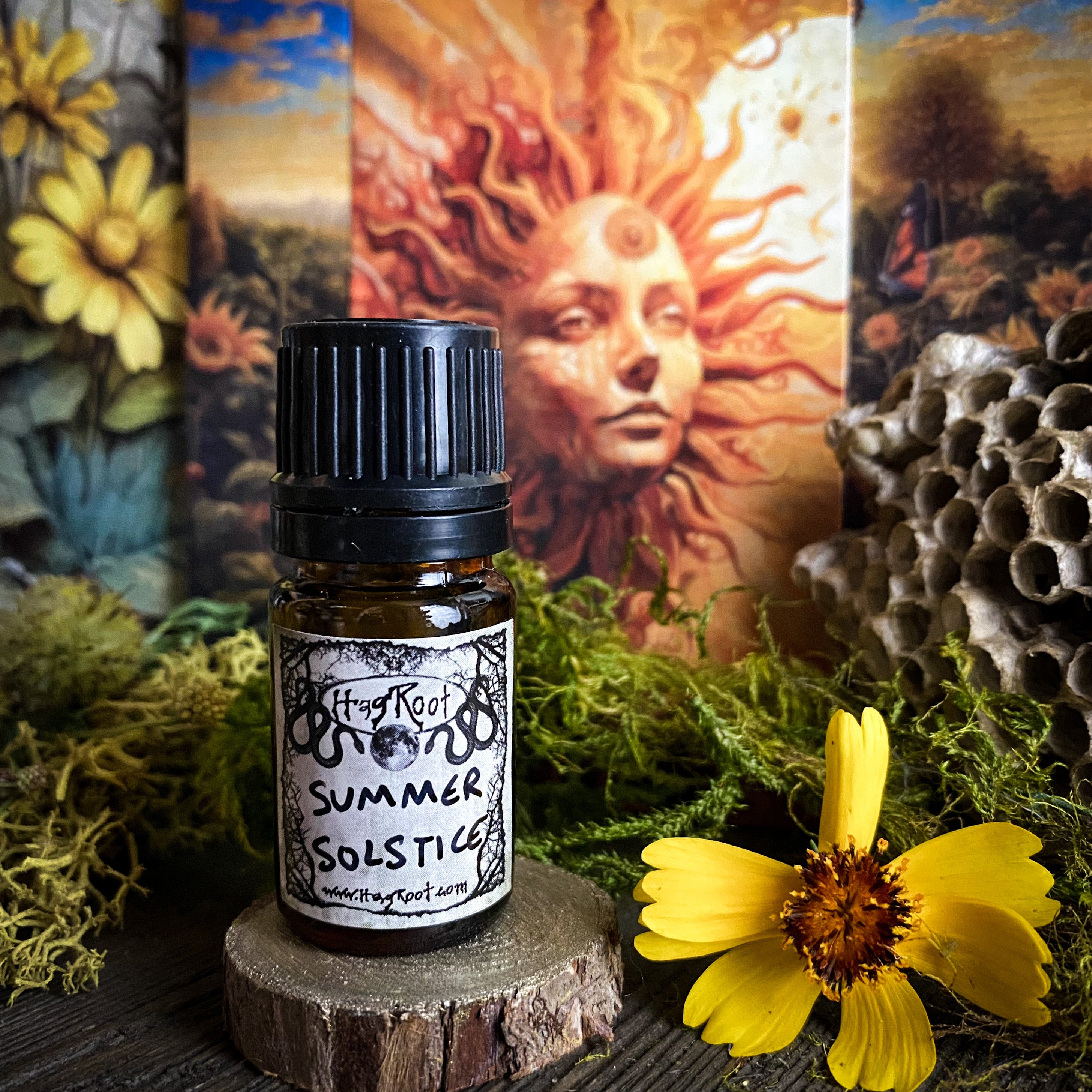 SUMMER SOLSTICE-(Hyssop, Jasmine, Helichrysum, Grass, Bergamot, Clover, Wisteria)-Perfume, Cologne, Anointing, Ritual Oil