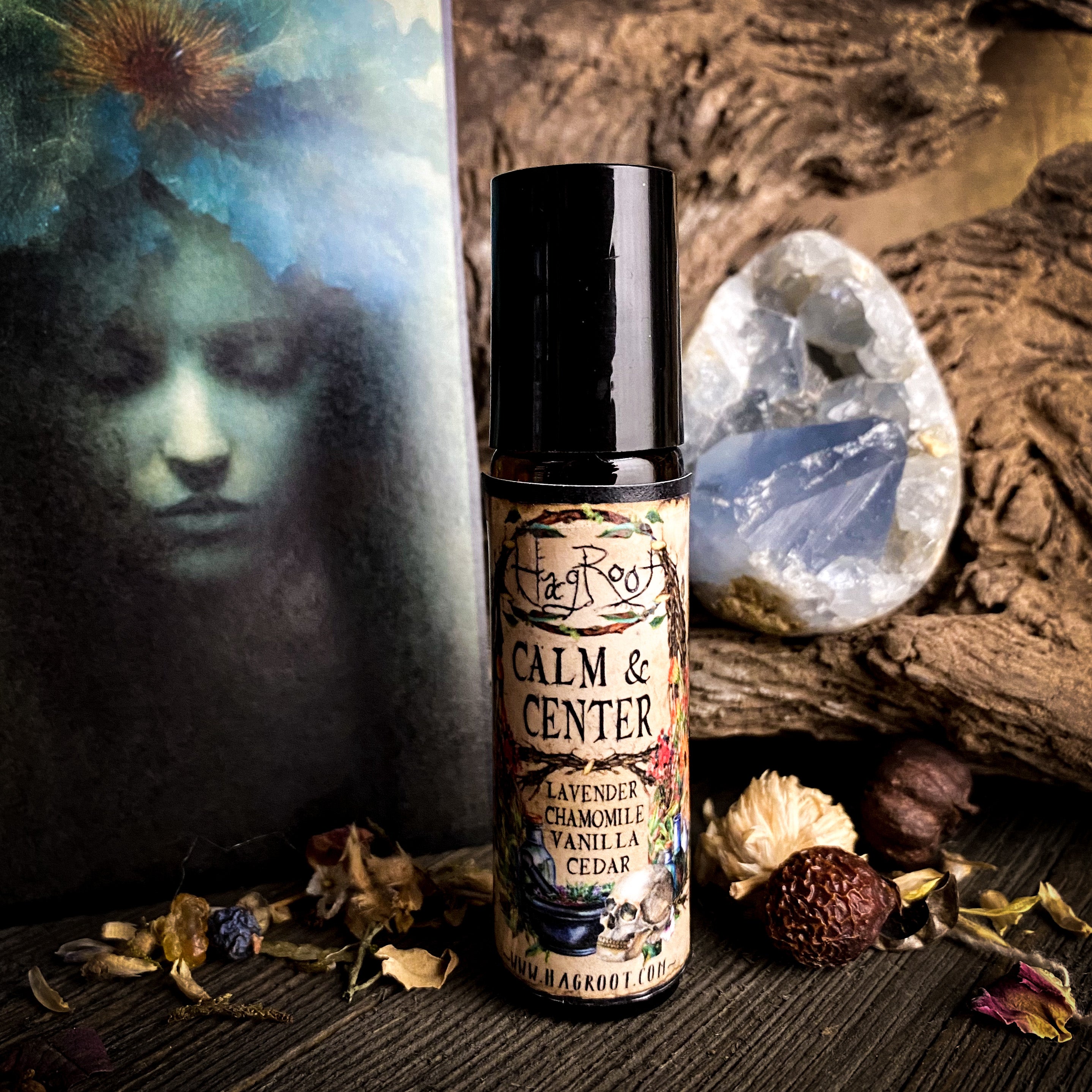 CALM & CENTER-Natural Herbal Roll On Oil for Stress, Anxiety and Tension