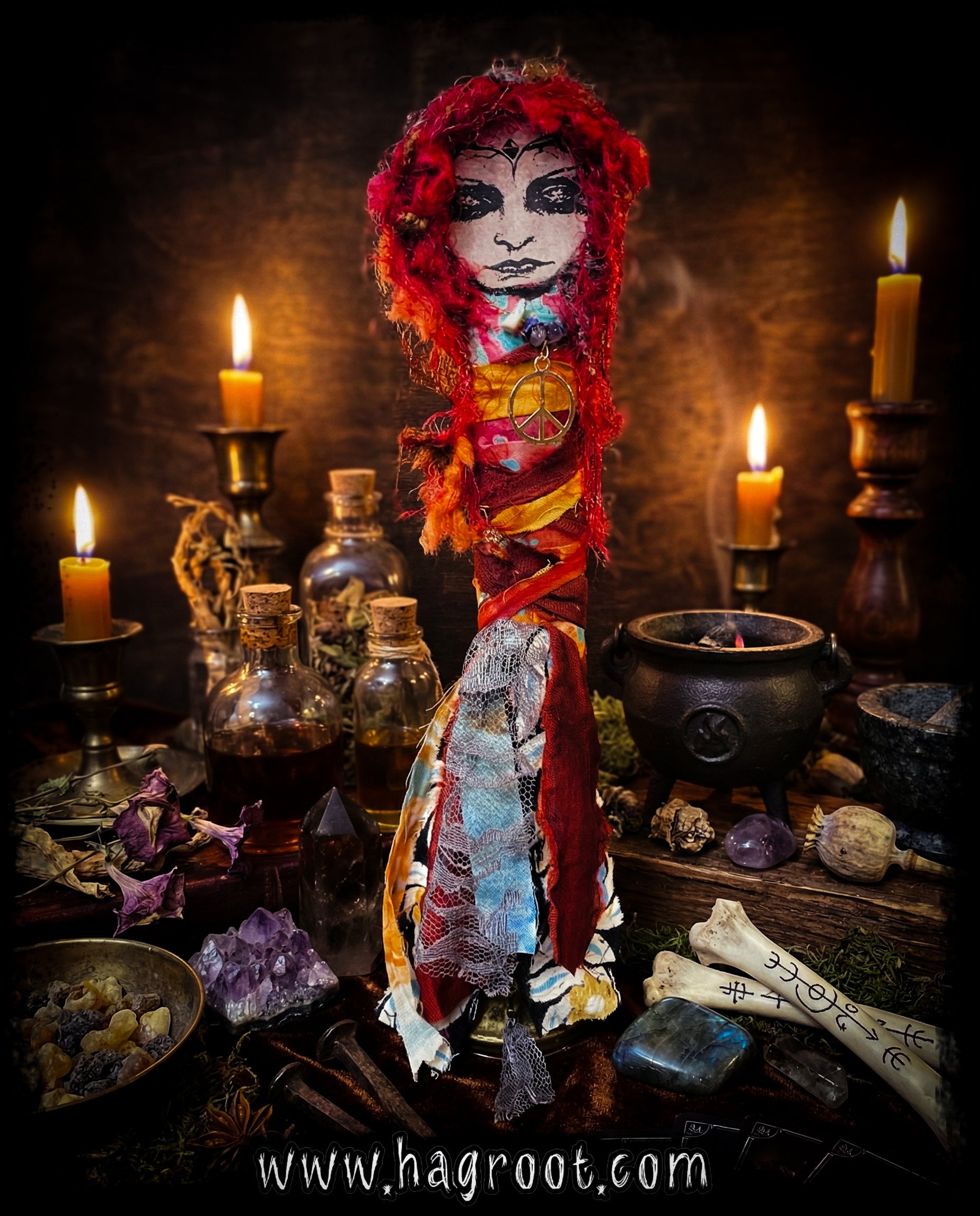 Peace + Creativity - Spirit Infused Art Doll