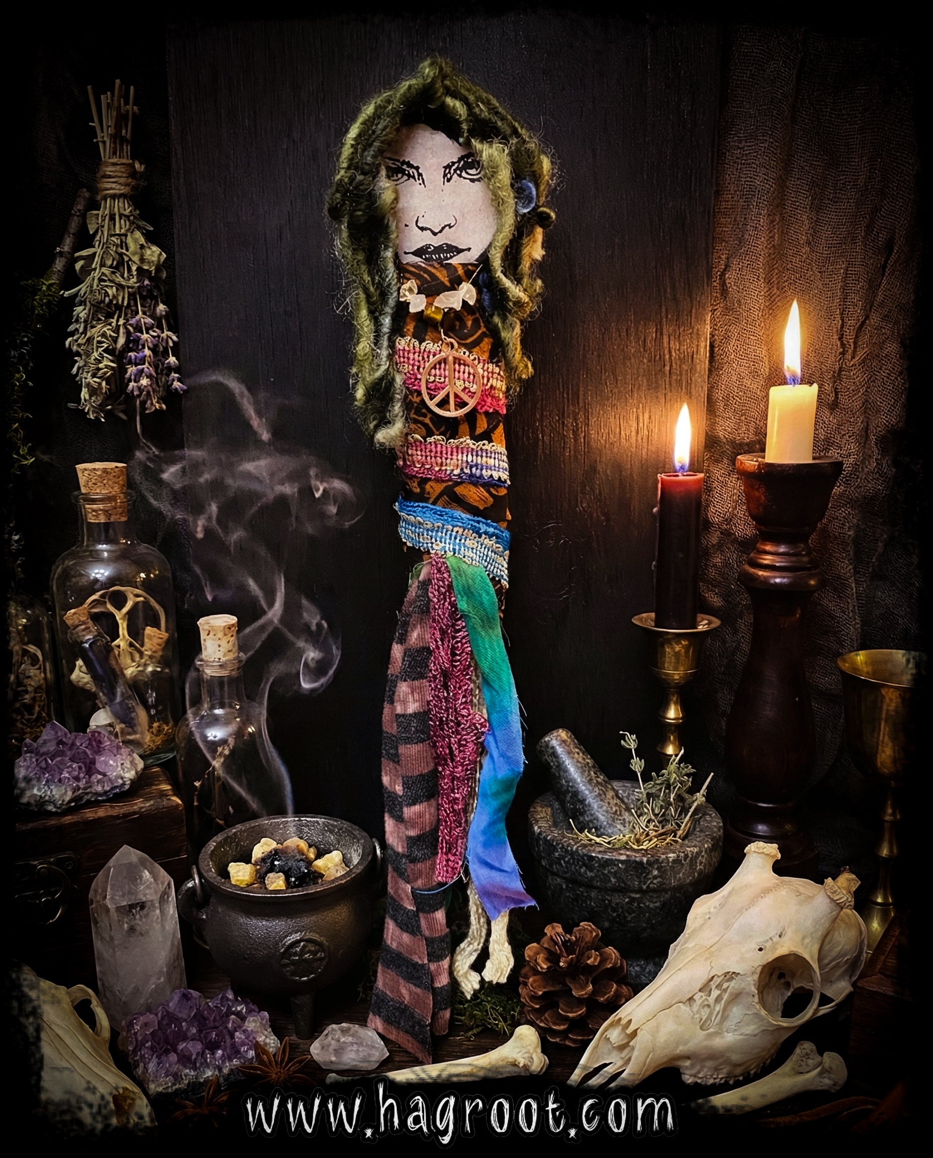 Peace + Creativity - Spirit Infused Art Doll