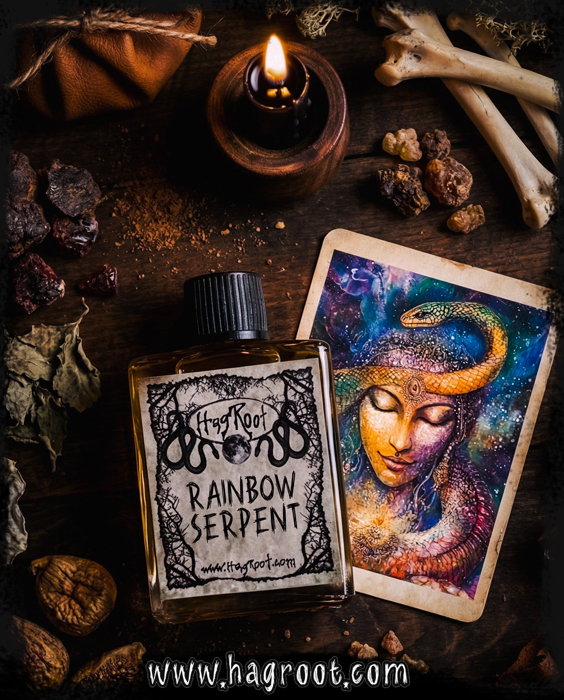 RAINBOW SERPENT- (Dragons Blood, Patchouli, Fig, Myrrh, Mandarin Orange)-Perfume, Cologne, Anointing, Ritual Oil