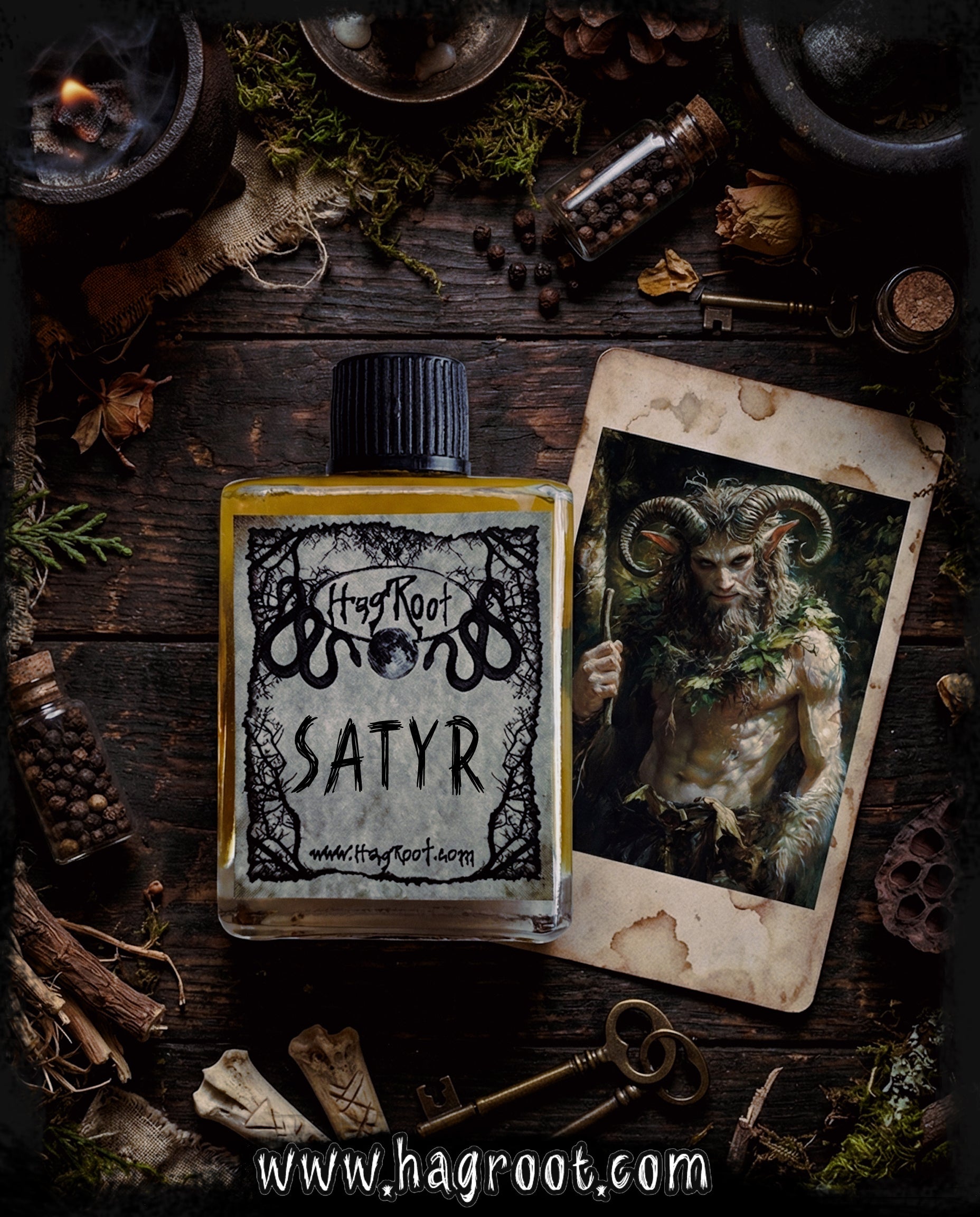 SATYR-(Pine, Sandalwood, Peppercorn, Musk, Cedar, Vetiver)-Perfume, Cologne, Anointing, Ritual Oil