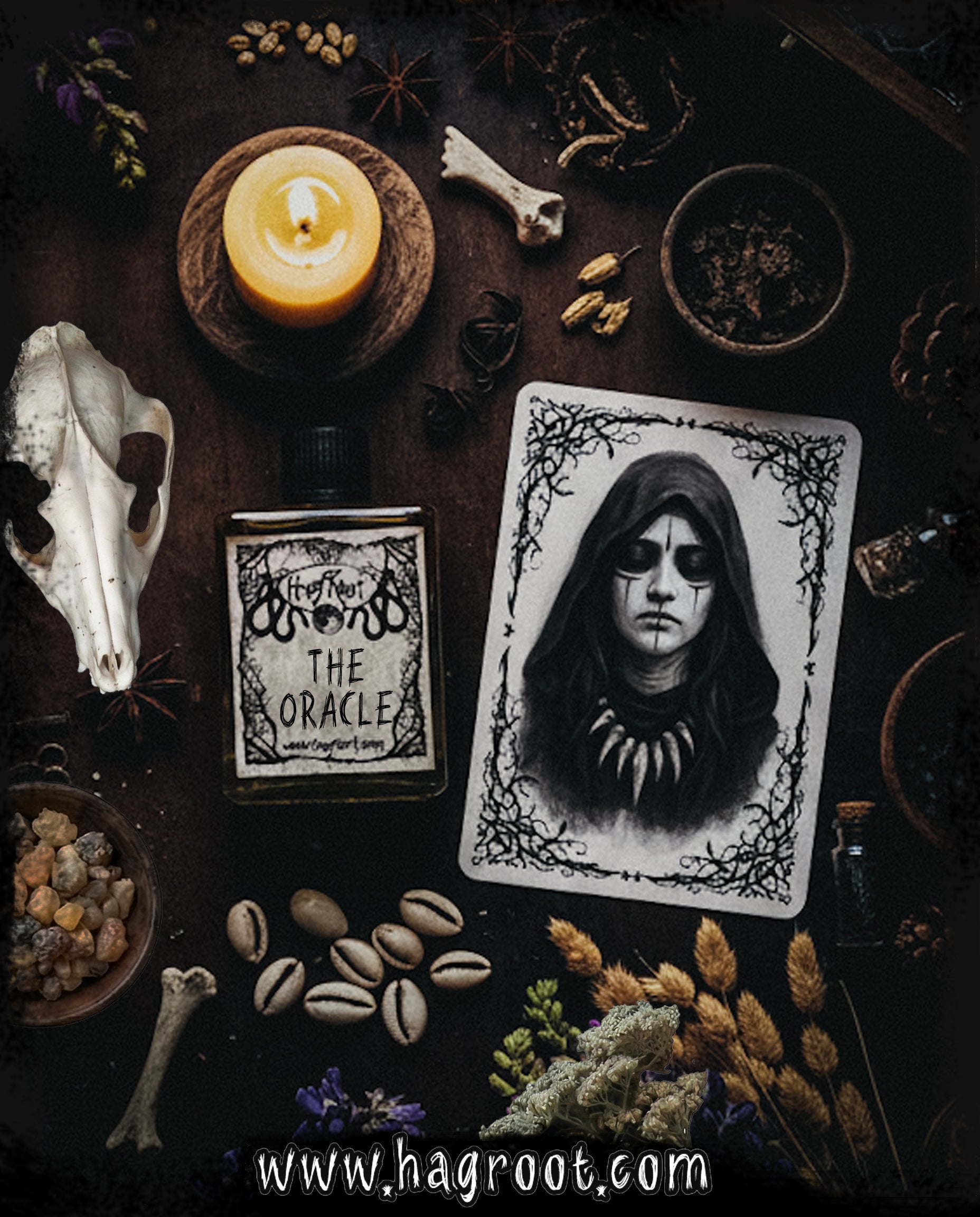 THE ORACLE-(Tea Leaves, Mystical Spices and Resins)-Perfume, Cologne, Anointing, Ritual Oil