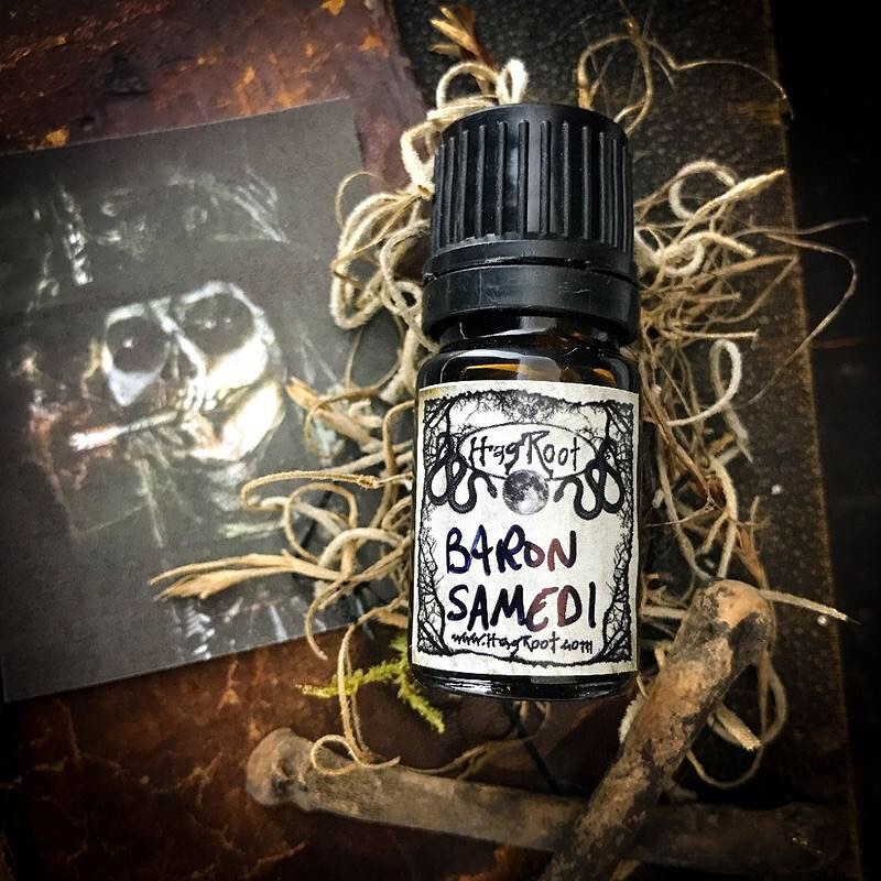 BARON SAMEDI-(Leather, Sandalwood, Birch Tar, Rum, Cedar, Honey, Oakmoss, Vetiver, Tobacco, Musk)-Perfume, Cologne, Anointing, Ritual Oil