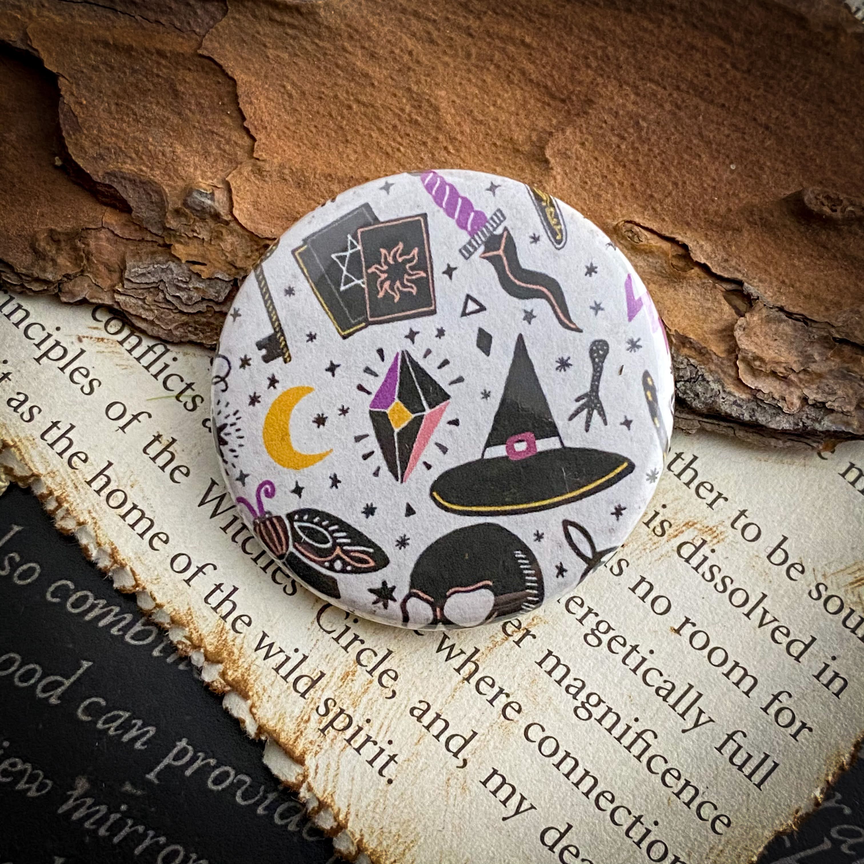 Witchy Things - 1.5" Pin Back Button