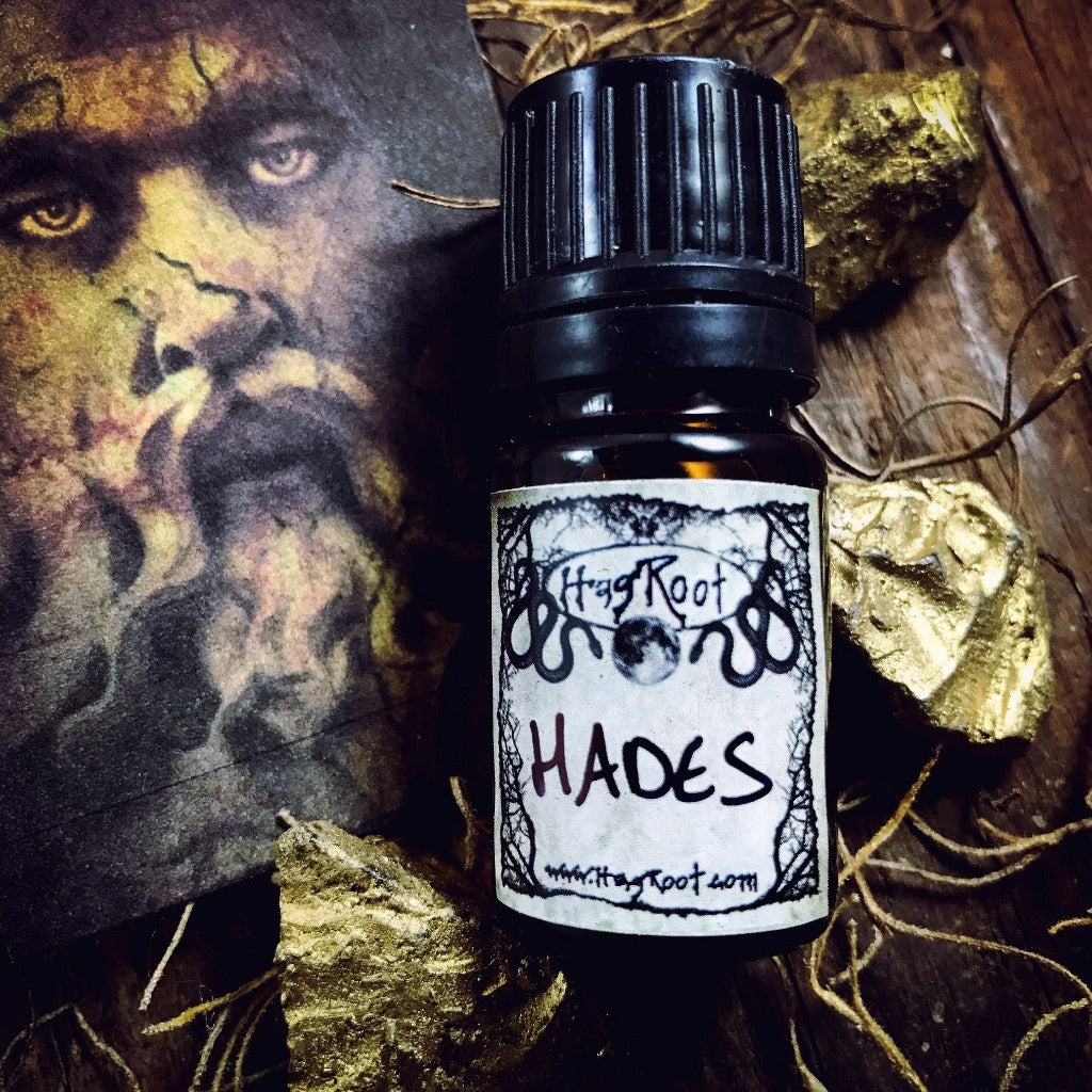 HADES-(Charred Wood, Tobacco, Amber, Leather, Myrrh)-Perfume, Cologne, Anointing, Ritual Oil