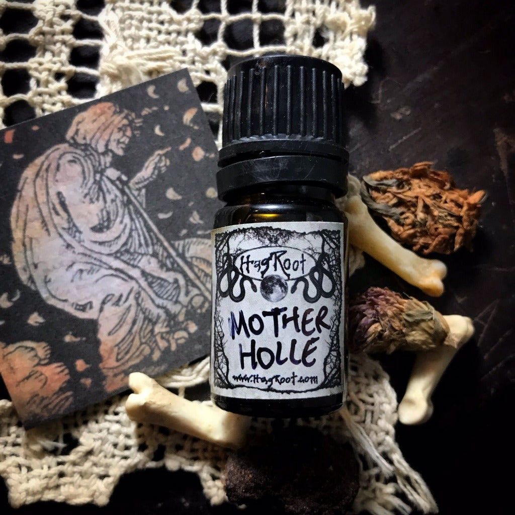 MOTHER HOLLE-(Blackberry, Raspberry, Spruce, Fir, Amber, Vetiver)-Perfume, Cologne, Anointing, Ritual Oil