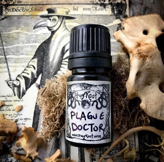 PLAGUE DOCTOR-(Oakmoss, Rosemary, Black Tea Leaves, Vetiver, Allspice, Tobacco, Ravensara, Frankincense)-Perfume, Cologne, Anointing, Ritual Oil