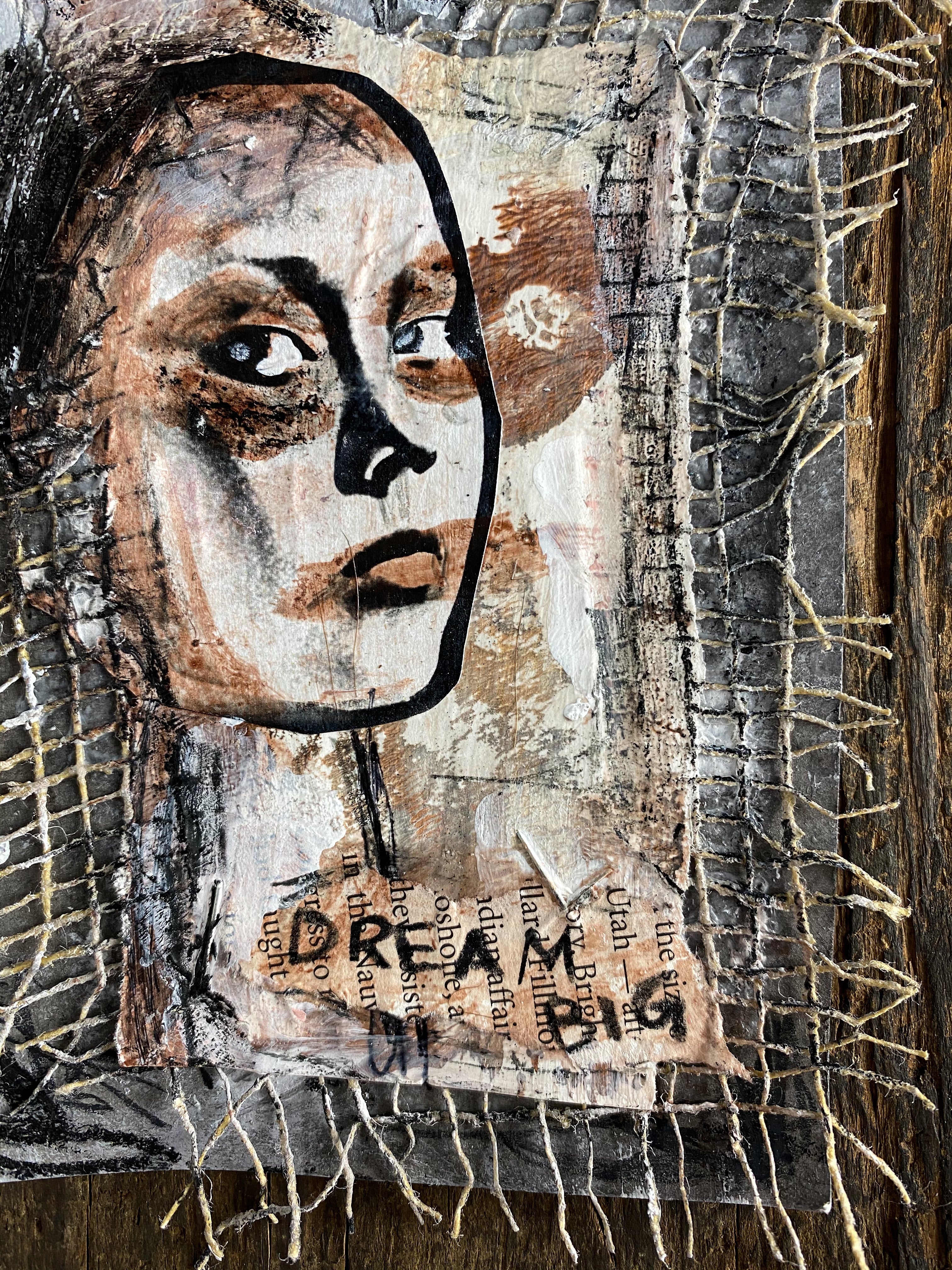 Dream Big - Original Mixed Media Collage