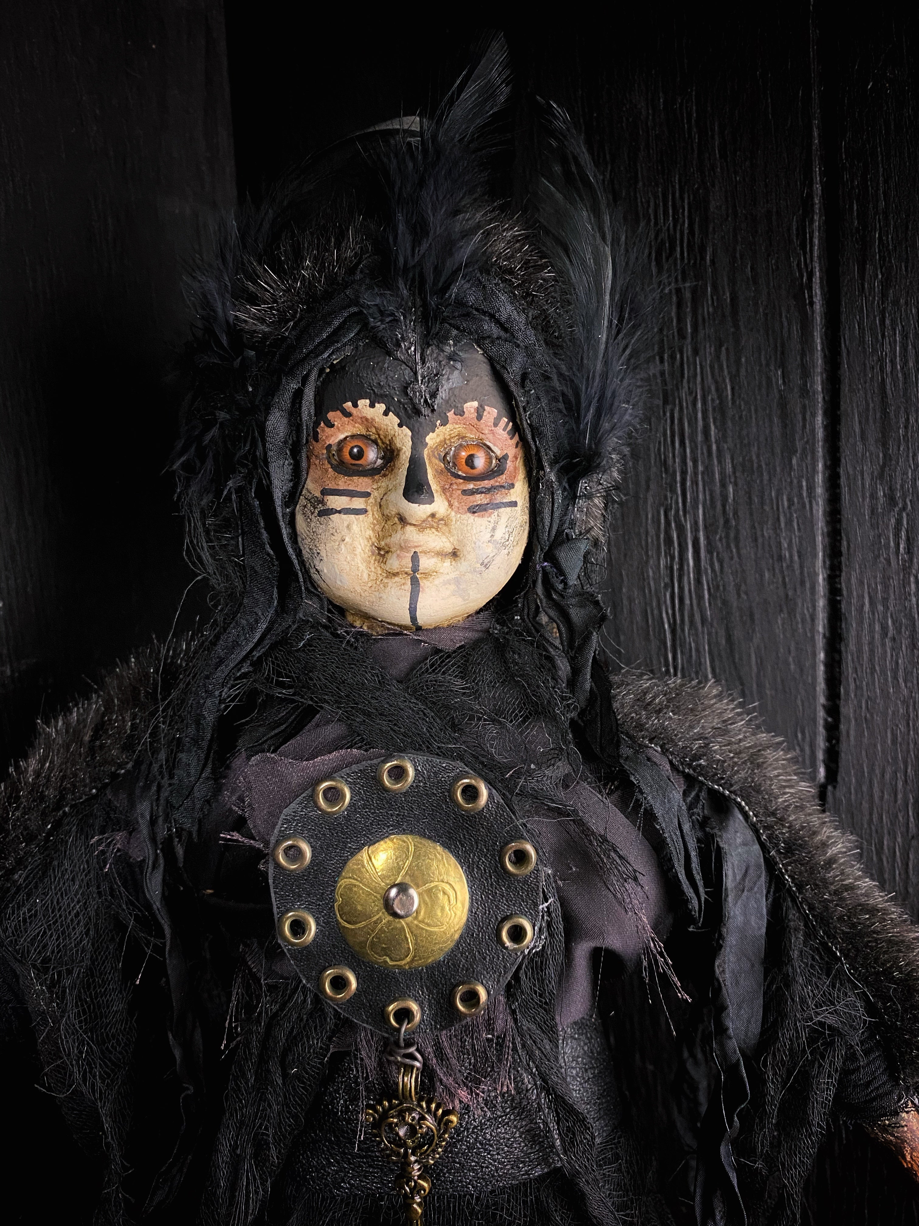 CROW WOMAN - Intuitively Crafted Spirit Doll -RESERVED