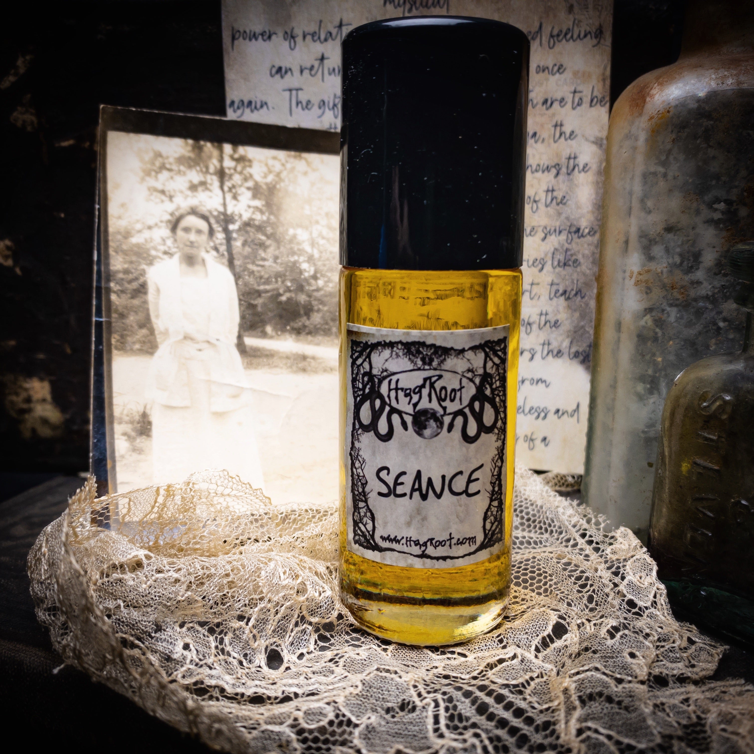 SÉANCE-(Incense, Old Books, Sweet Offerings, Coffee)-Perfume, Cologne, Anointing, Ritual Oil