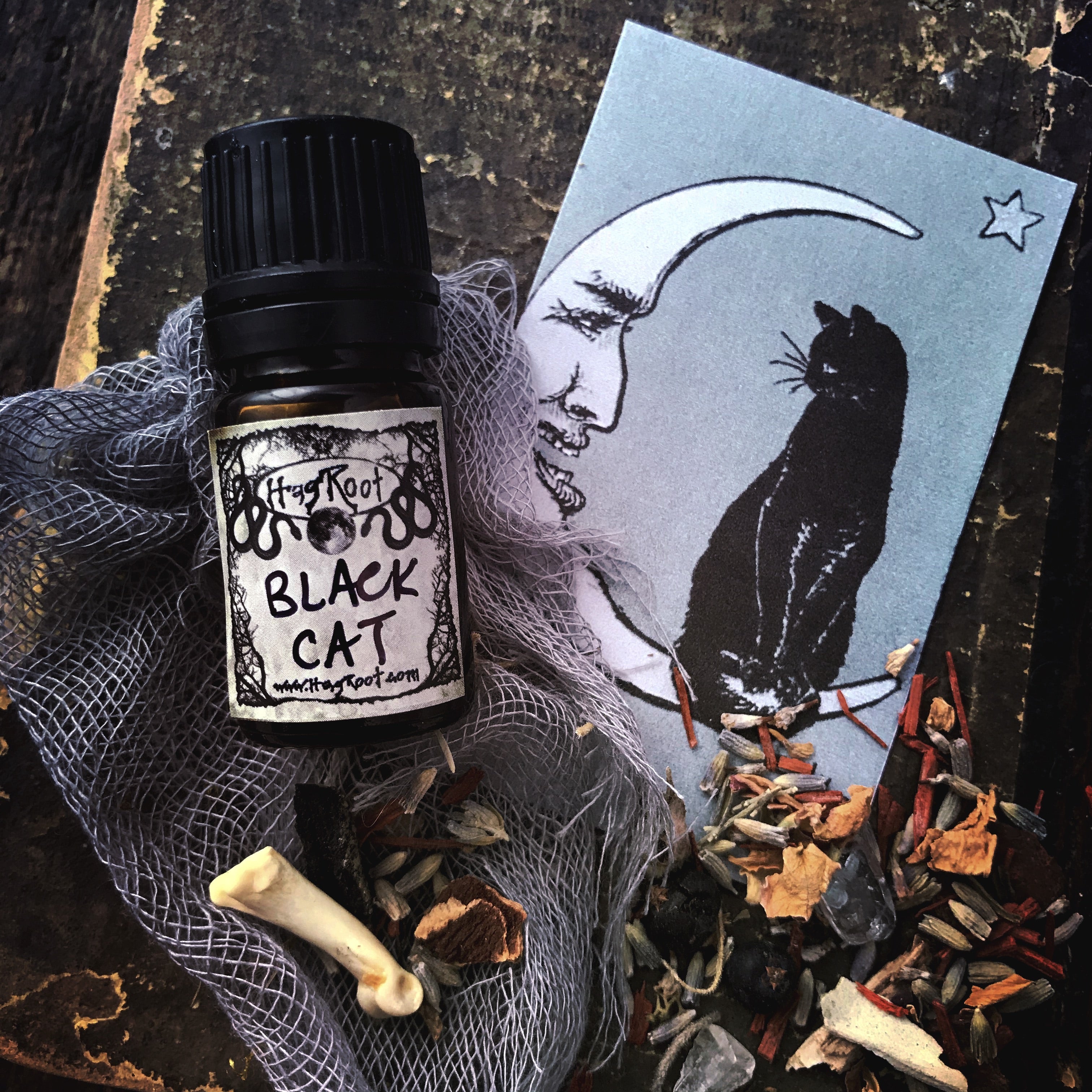 BLACK CAT-(Black Leather, Black Tea Leaves, Dark Patchouli, Smoked Woods)-2021 Edition-Perfume, Cologne, Anointing, Ritual Oil