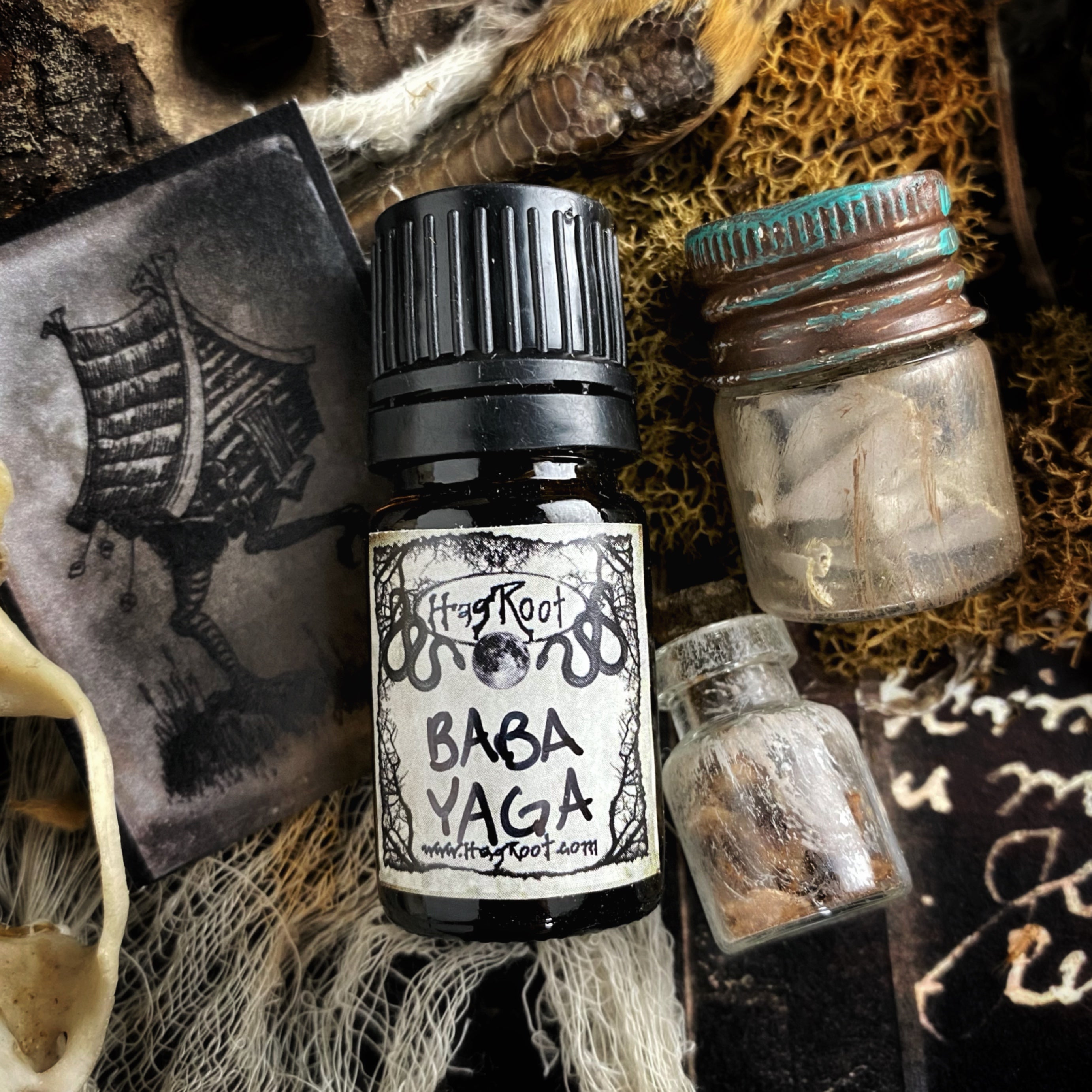 BABA YAGA-(Smoked Cedar, Amber, Nutmeg, Oakmoss, Pumpkin)-2021 Edition-Perfume, Cologne, Anointing, Ritual Oil