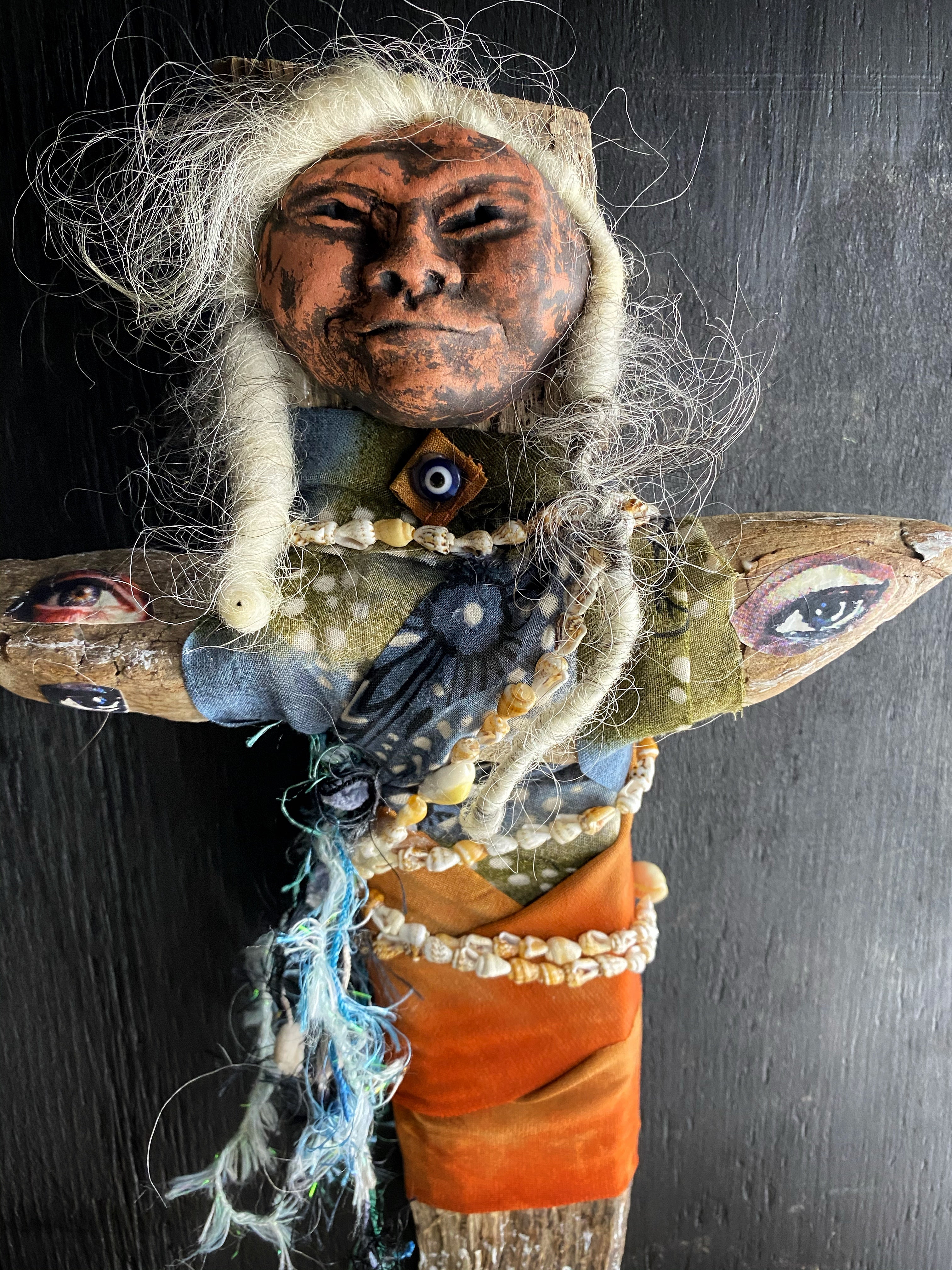 FIRE + WATER - Custom Spirit Doll-RESERVED