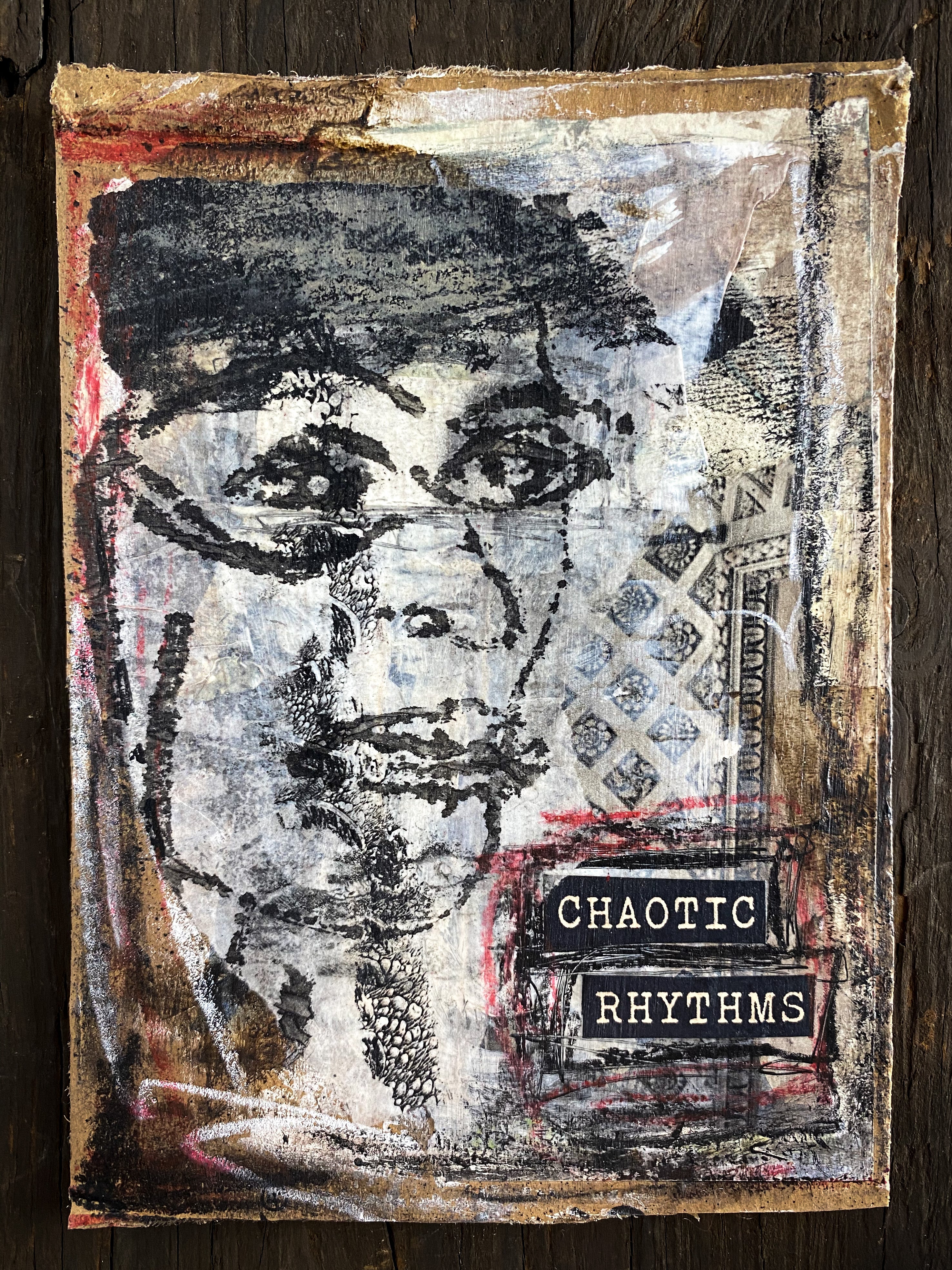Chaotic Rhythms - Original Mixed Media Collage