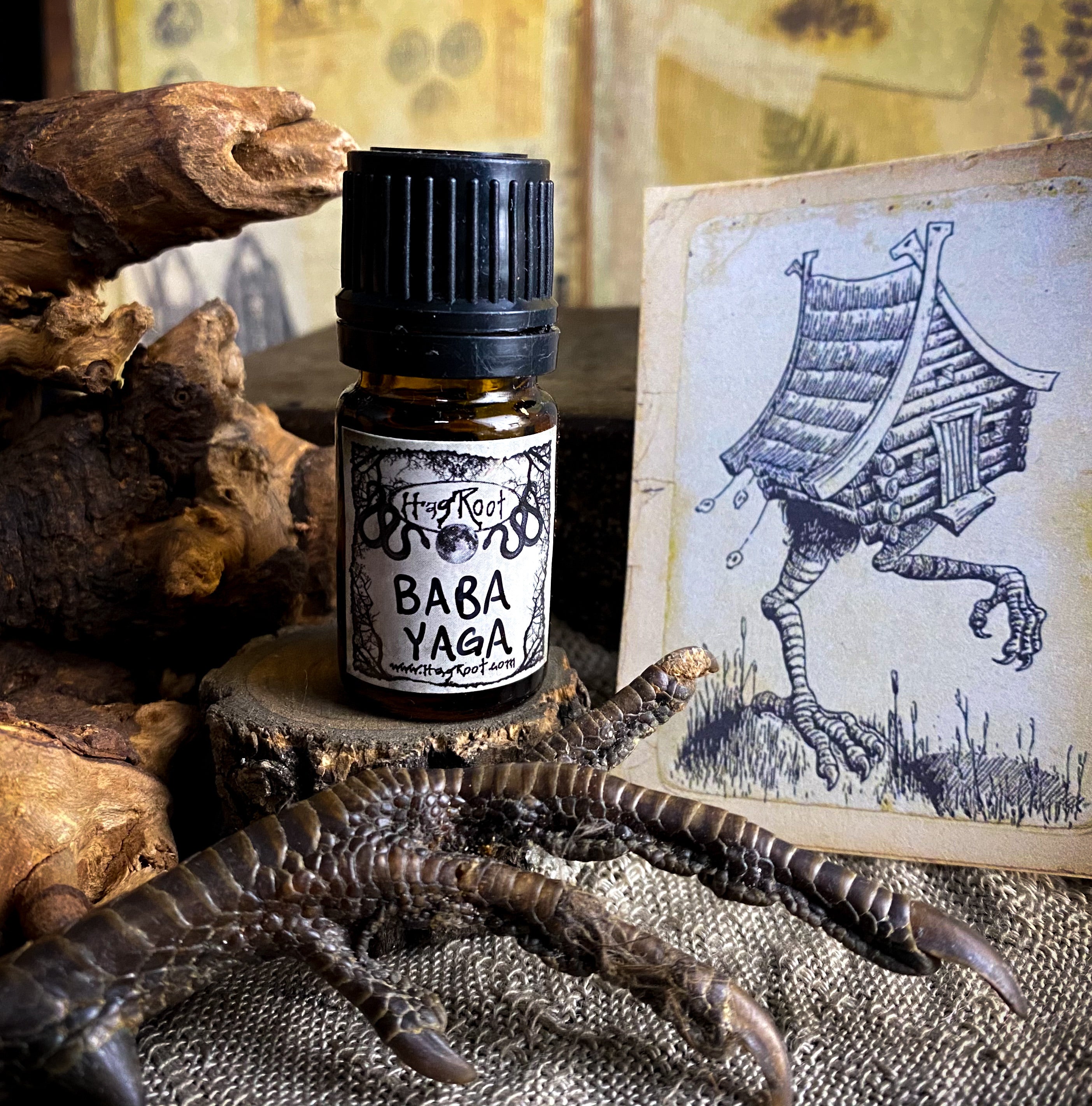 BABA YAGA-(Smoked Cedar, Amber, Nutmeg, Oakmoss, Pumpkin)-2021 Edition-Perfume, Cologne, Anointing, Ritual Oil