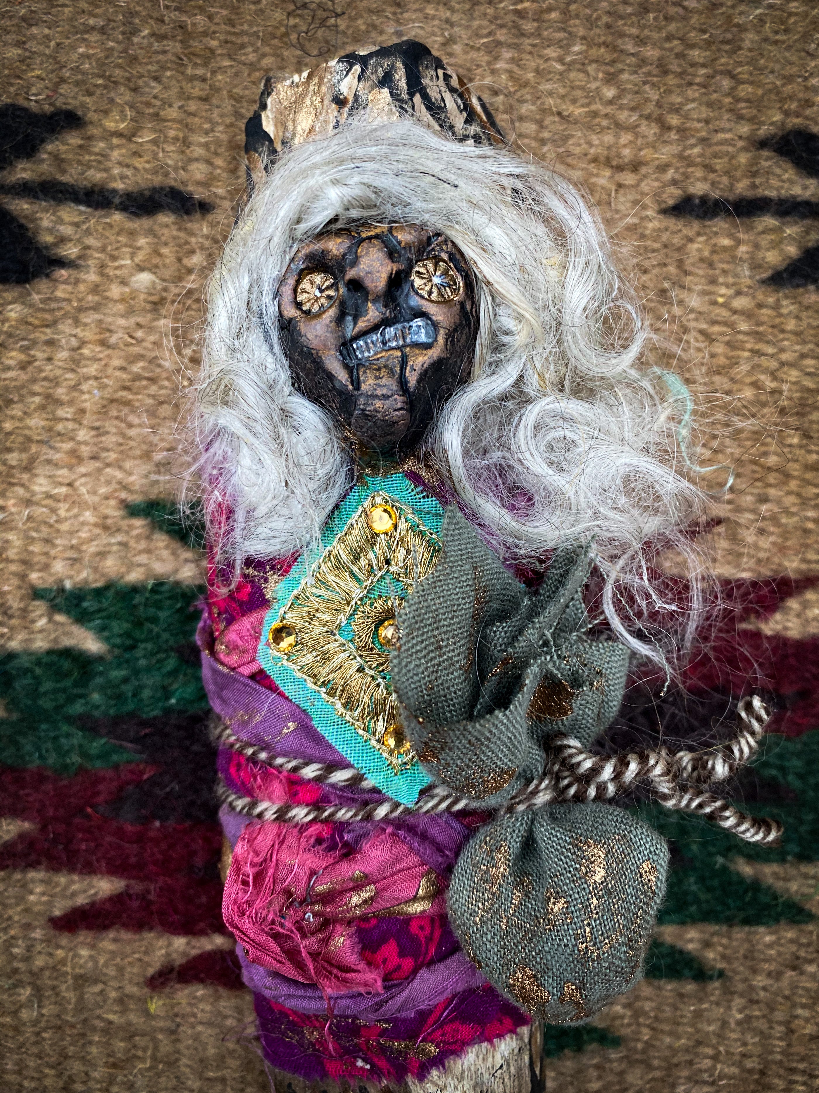 Conjure Doll for Courage and Creativity - Spirit Doll - Medicine Doll - JuJu Doll - Women of the World Series