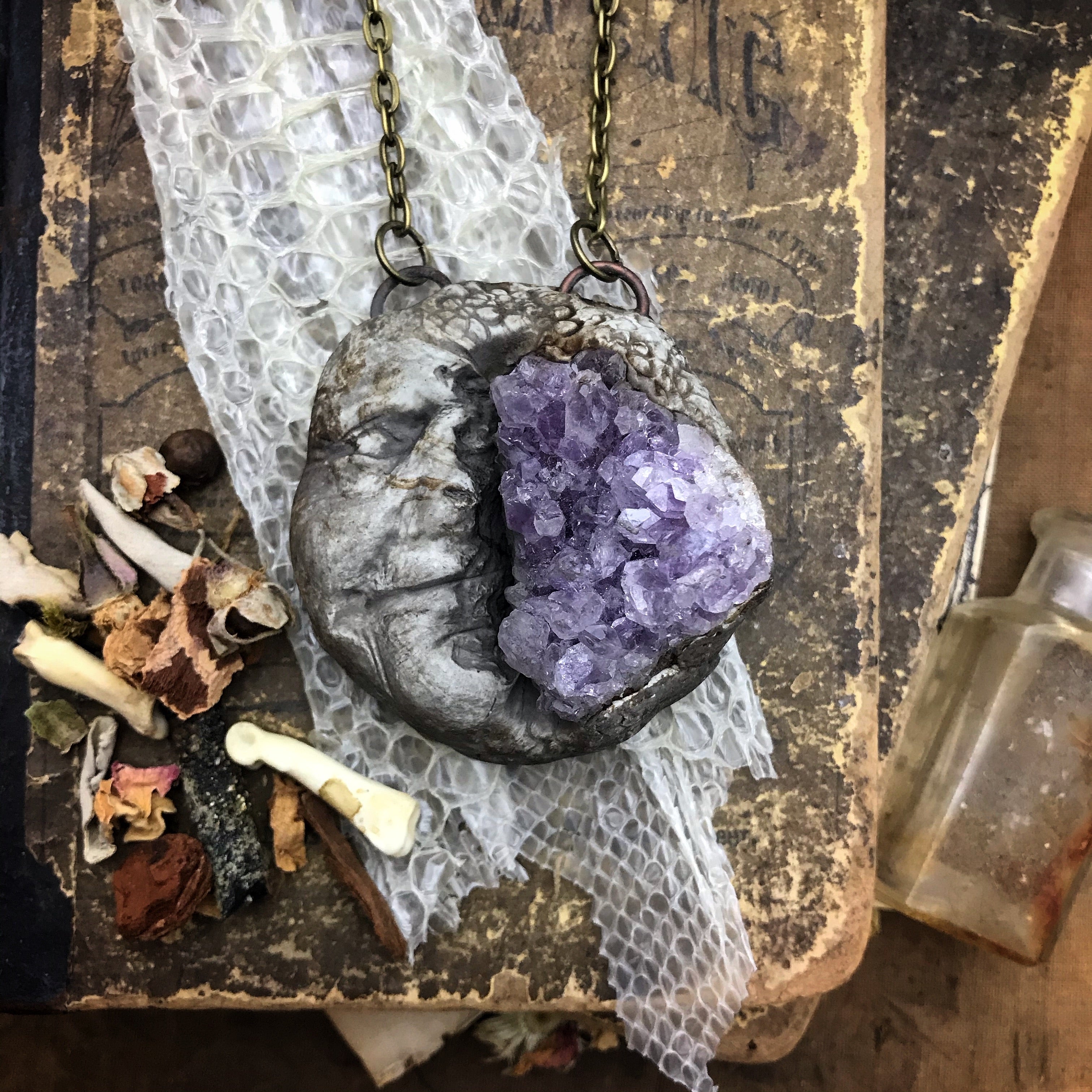 Of the Earth Necklace with Amethyst