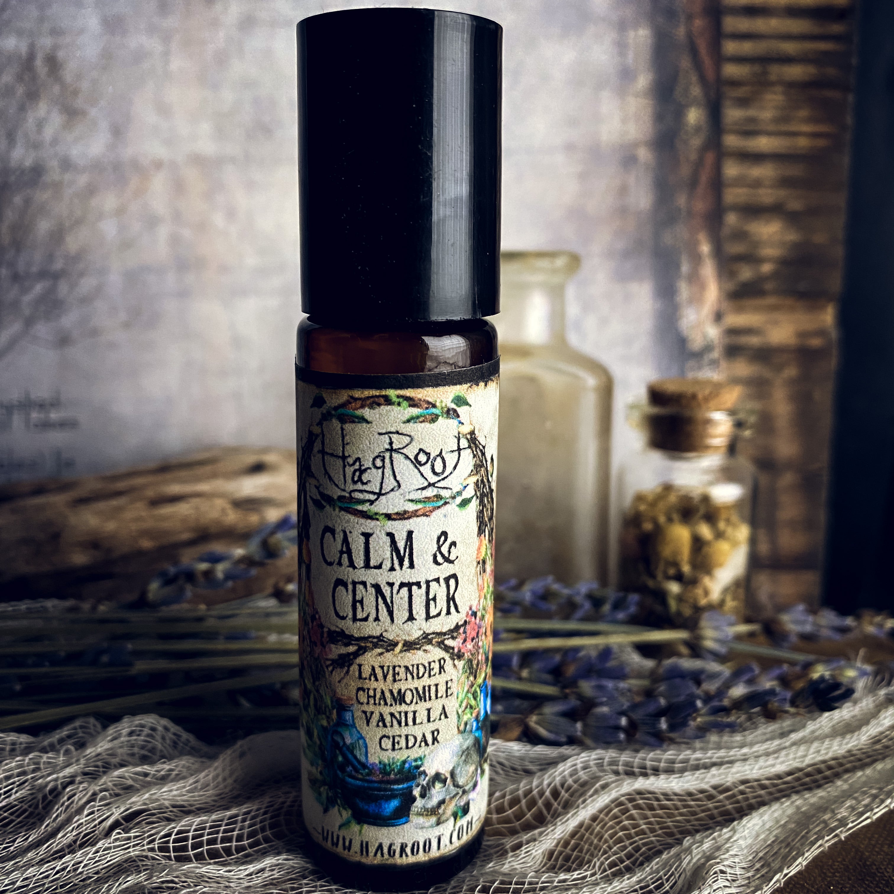 CALM & CENTER-Natural Herbal Roll On Oil for Stress, Anxiety and Tension